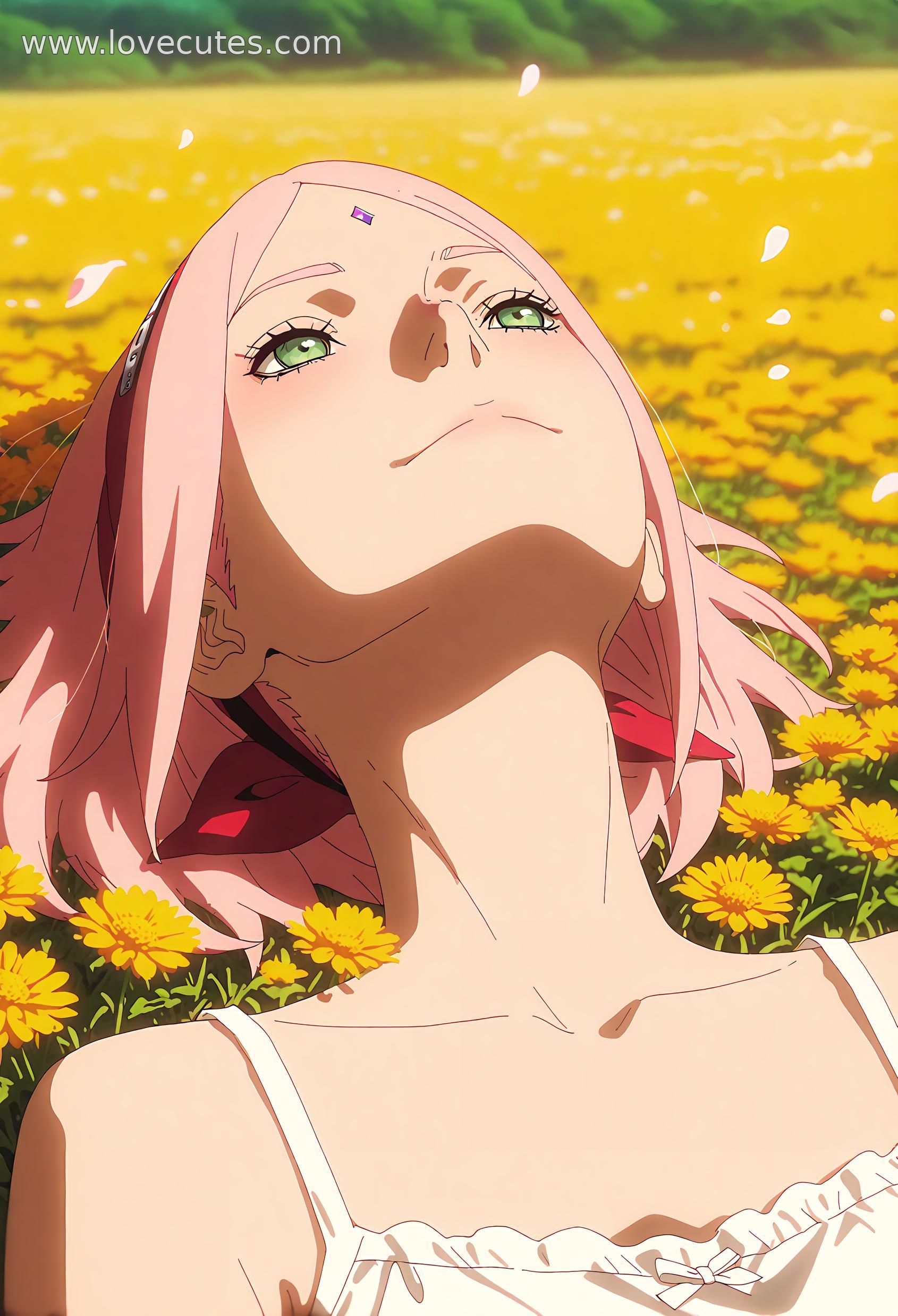 Cô Gái Anime Tạo Bởi AI - 春野樱: Nữ Nhân Xinh Đẹp Tóc Hồng Trong Tư Thế Quyến Rũ 80P