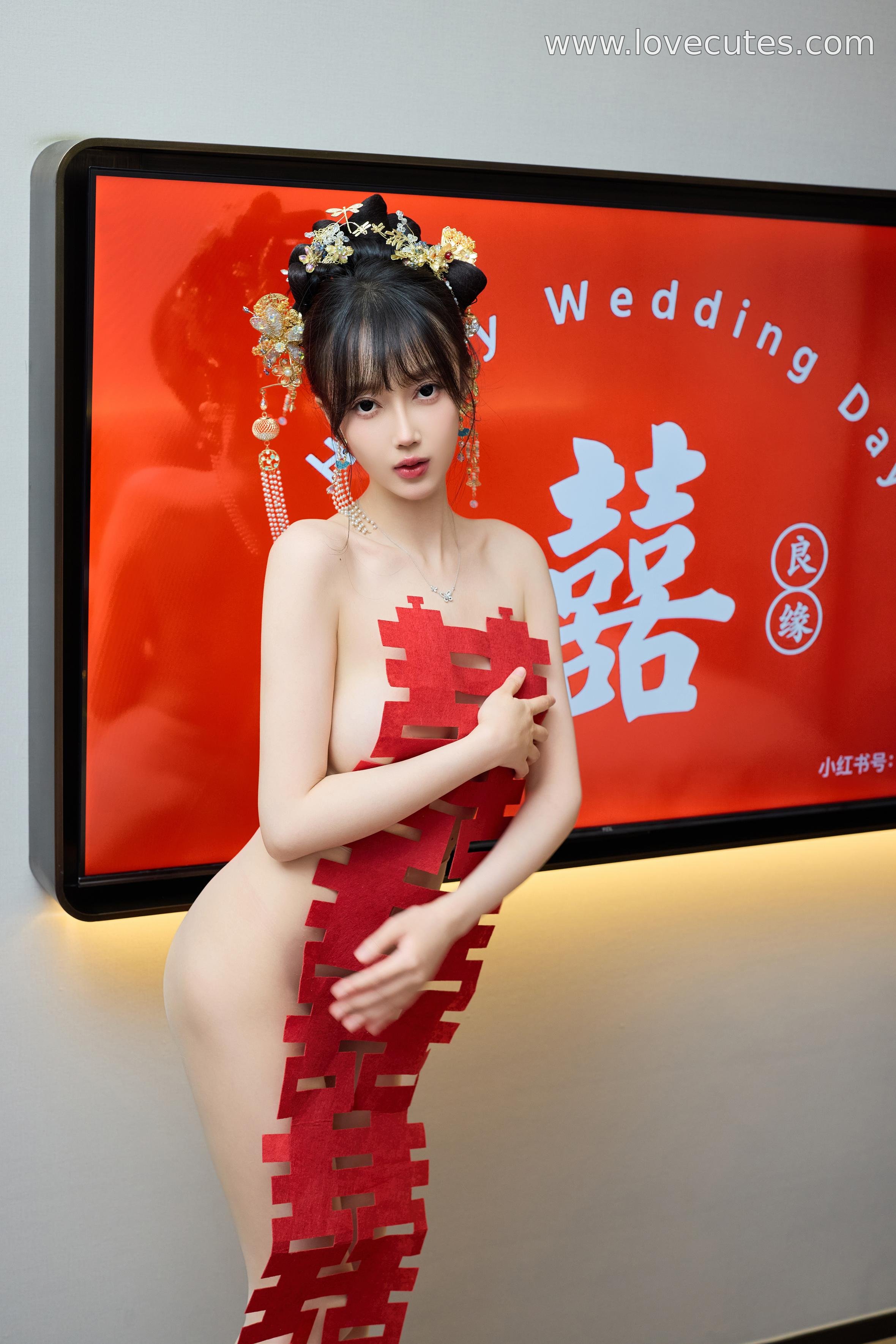 写真] 玥儿玥er - 秀人网性感秀禾服テーマ写真：中式新娘礼服と柔美な身段が織り成す伝統とセクシーの東方の魅力 84P