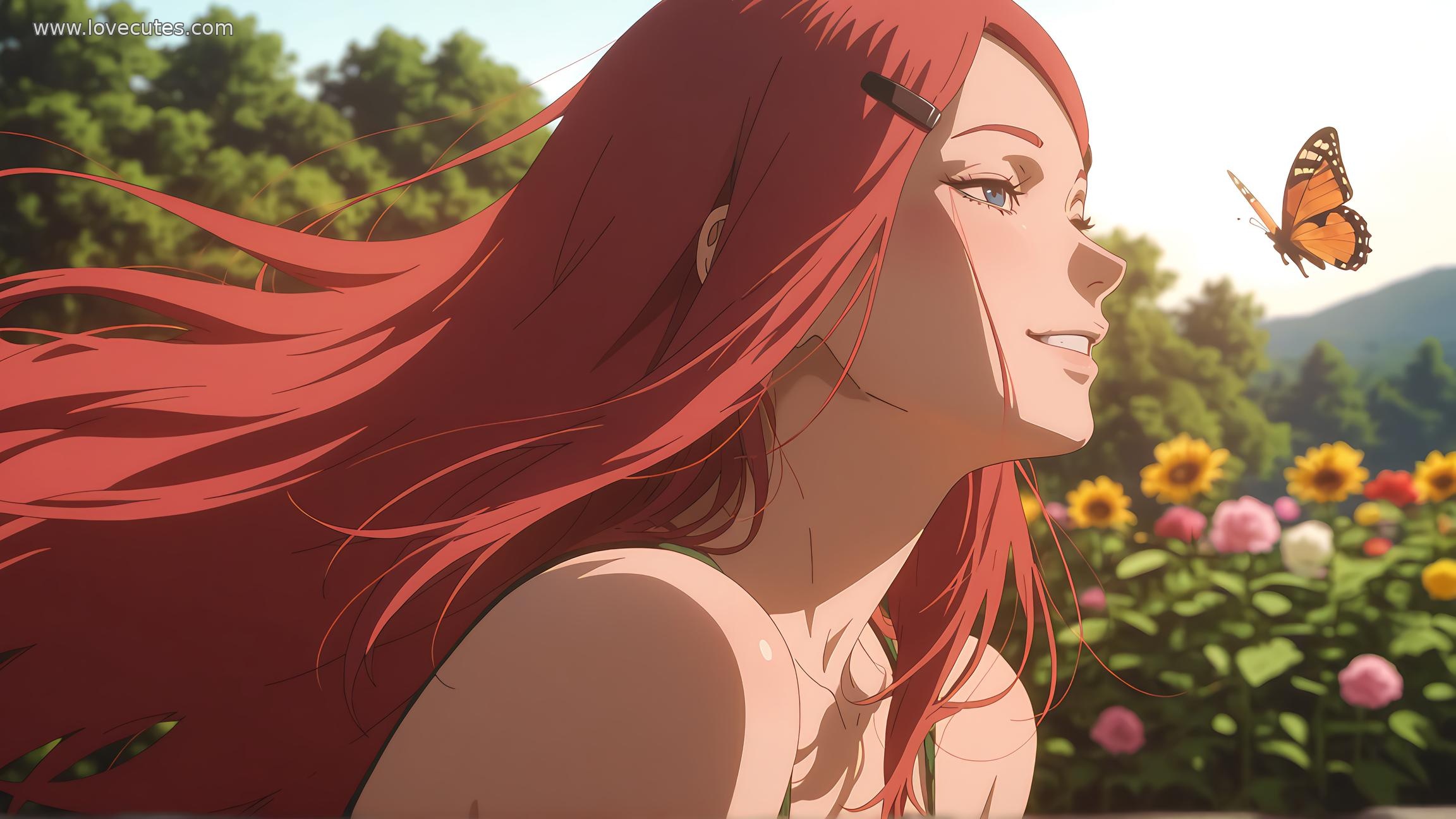 AI生成アニメ少女 - 漩涡玖辛奈：火影忍者の紅髪美女が魅せる青春の活力 92P