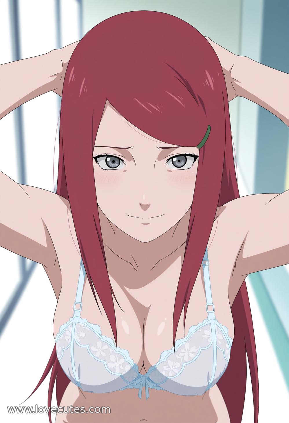 AI生成アニメ少女 - 漩涡玖辛奈：火影忍者の紅髪美女が魅せる青春の活力 92P