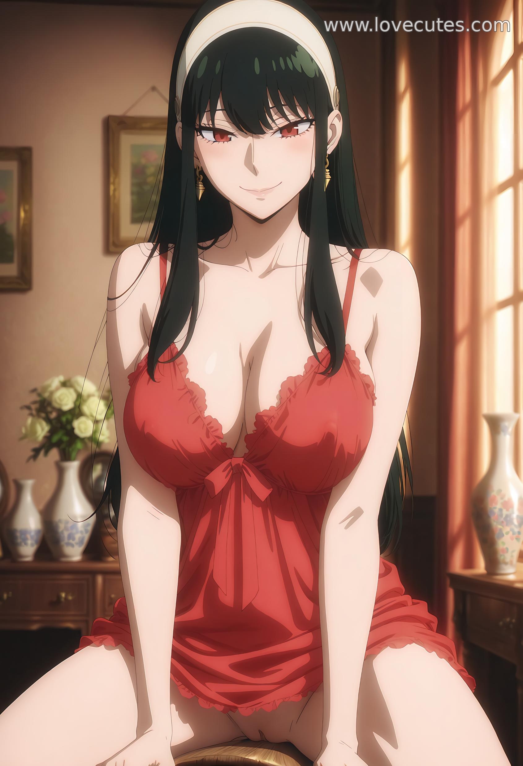 AI Generated Anime Girl - Yoru Forger: Elegant Spy Family Beauty Showcasing Ultimate Temptation in 84 Poses