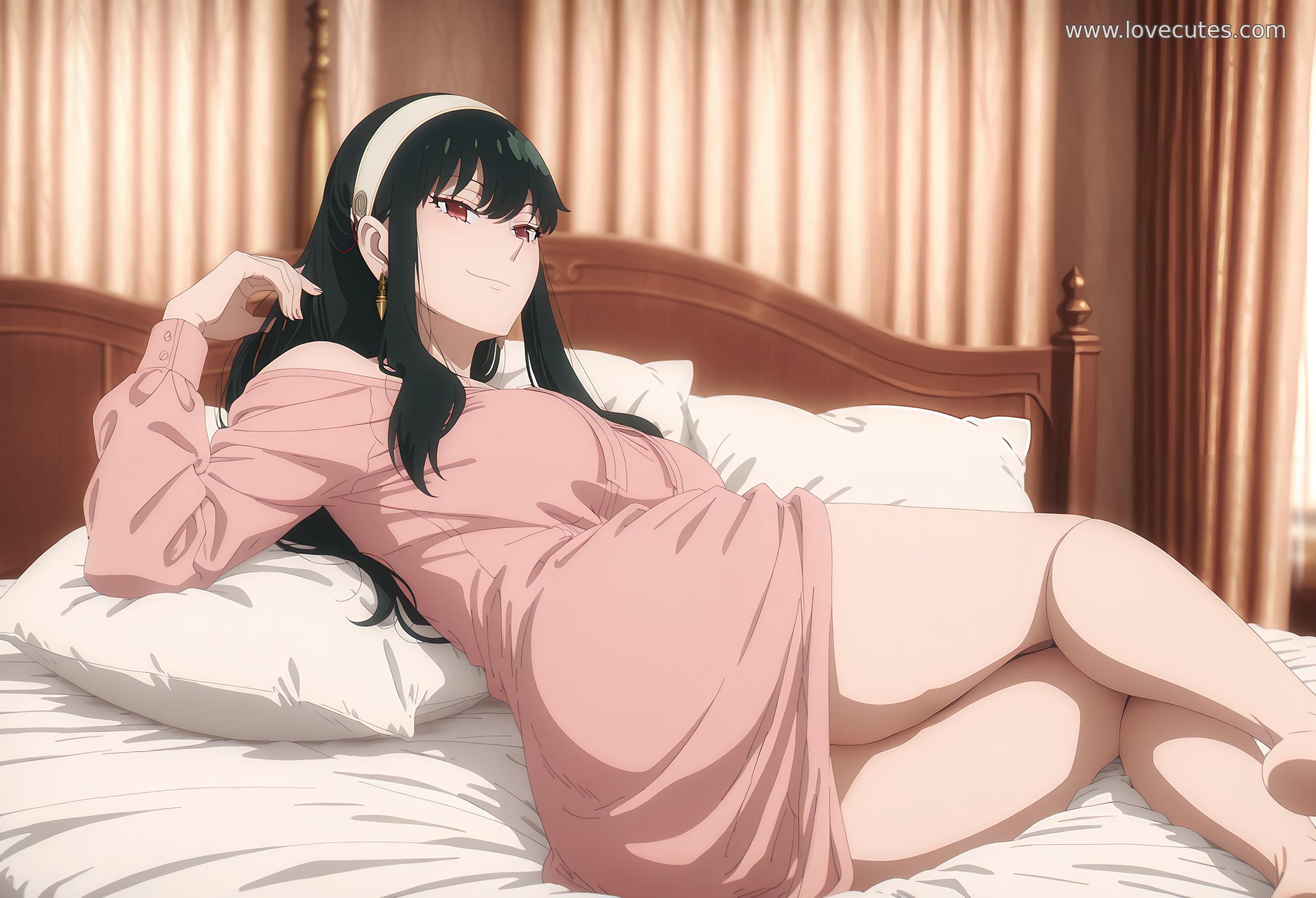 Cô Gái Anime Tạo Bởi AI - 约尔·福杰: Điệp Viên Qua Nhà Thanh Lịch, Tư Thế Quyến Rũ Với Đường Cong Gợi Cảm 84P