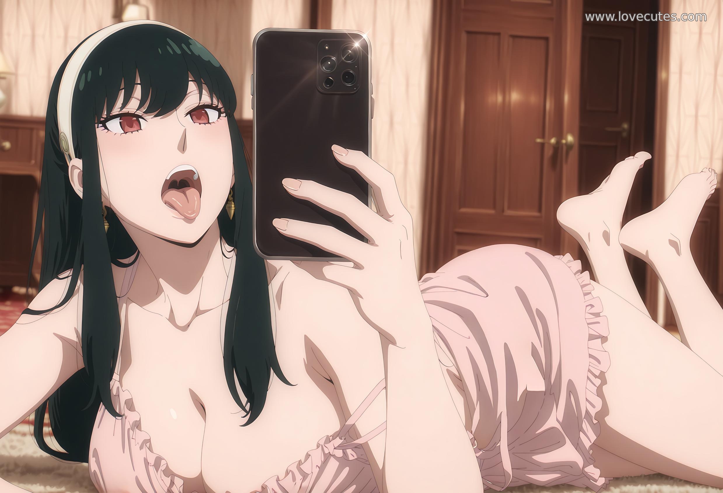 Cô Gái Anime Tạo Bởi AI - 约尔·福杰: Điệp Viên Qua Nhà Thanh Lịch, Tư Thế Quyến Rũ Với Đường Cong Gợi Cảm 84P