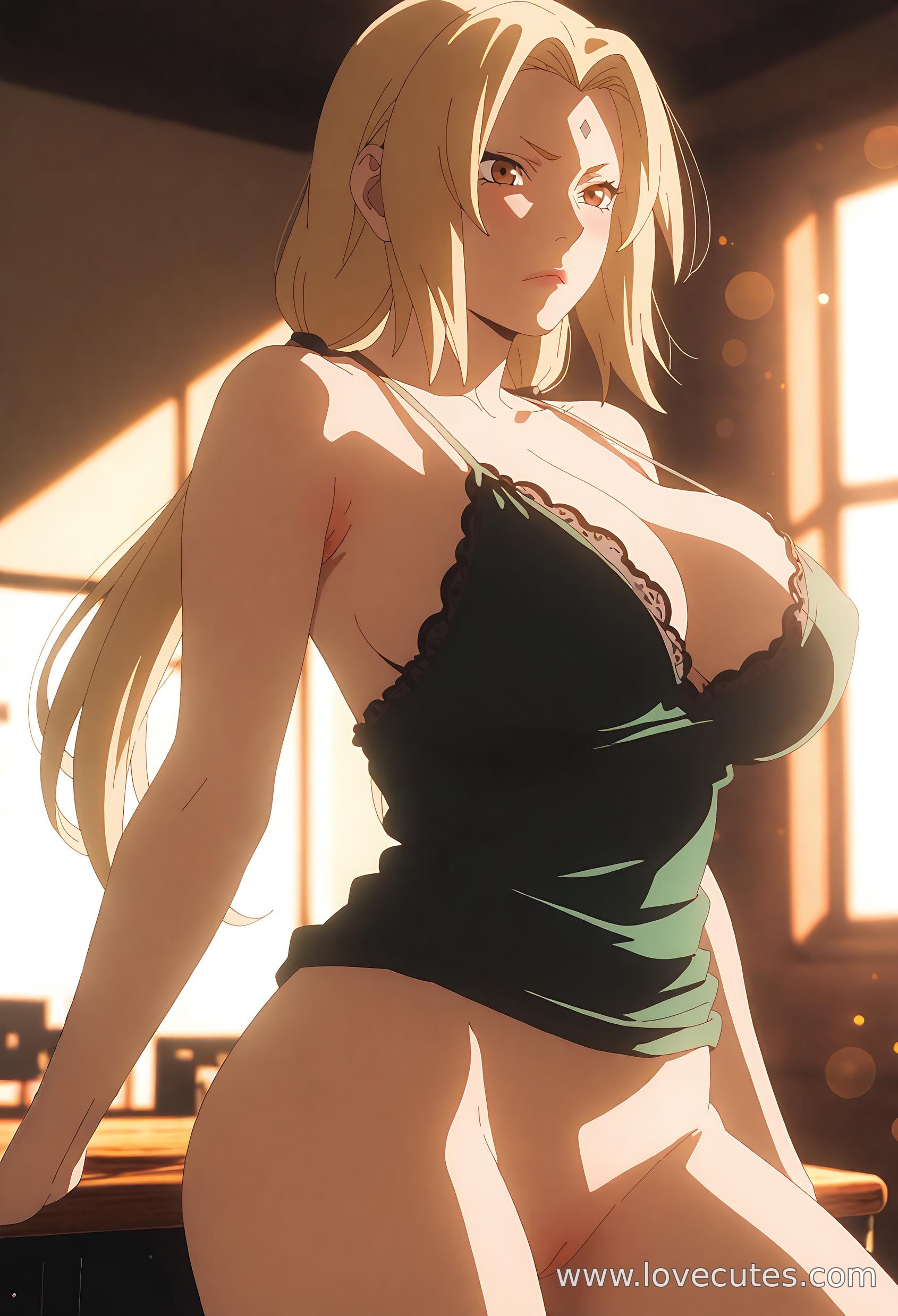 AI Generated Anime Girl - Tsunade: Sexy Poses of the Konoha Village Female Ninja with Curves 80P