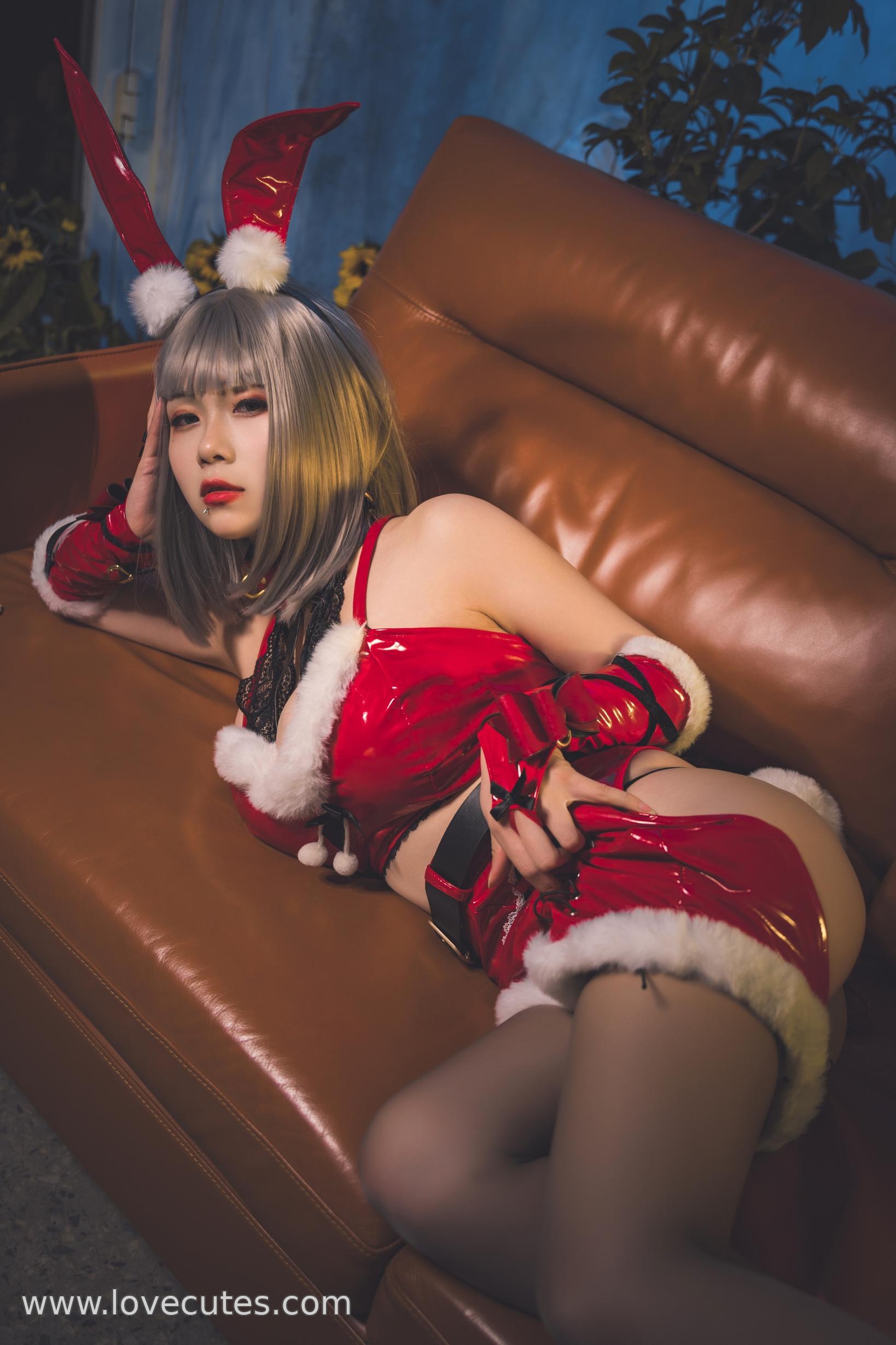 写真] 柒柒要乖哦 & 末夜787 - 双人クリスマスギフト：祝祭の雰囲気の中での甘辛な双人私房、魅惑のヒップラインと親密なインタラクション 64P