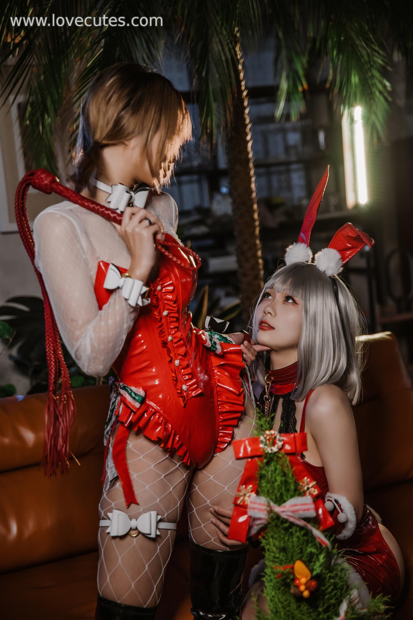 Ảnh] 柒柒要乖哦 & 末夜787 - Quà Giáng Sinh Đôi: Sự Giao Thoa Ngọt Ngào và Nóng Bỏng Dưới Không Khí Lễ Hội 64P
