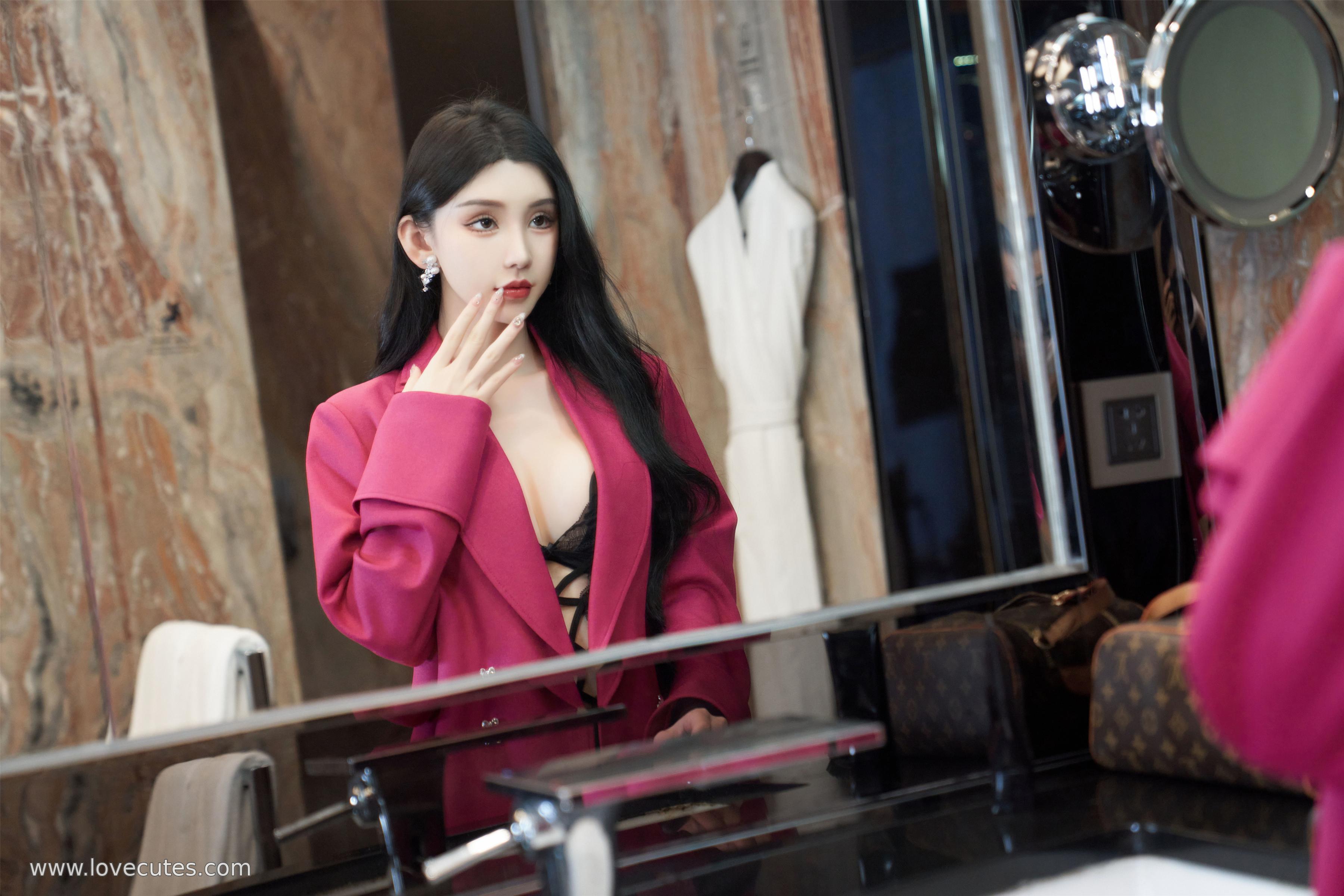 '[Ảnh] Chu Vũ Hy - Chủ đề livestream lưới đen của Xiu Ren: Tạo hình quyến rũ và đường cong cơ thể tinh tế trước ống kính 109P'