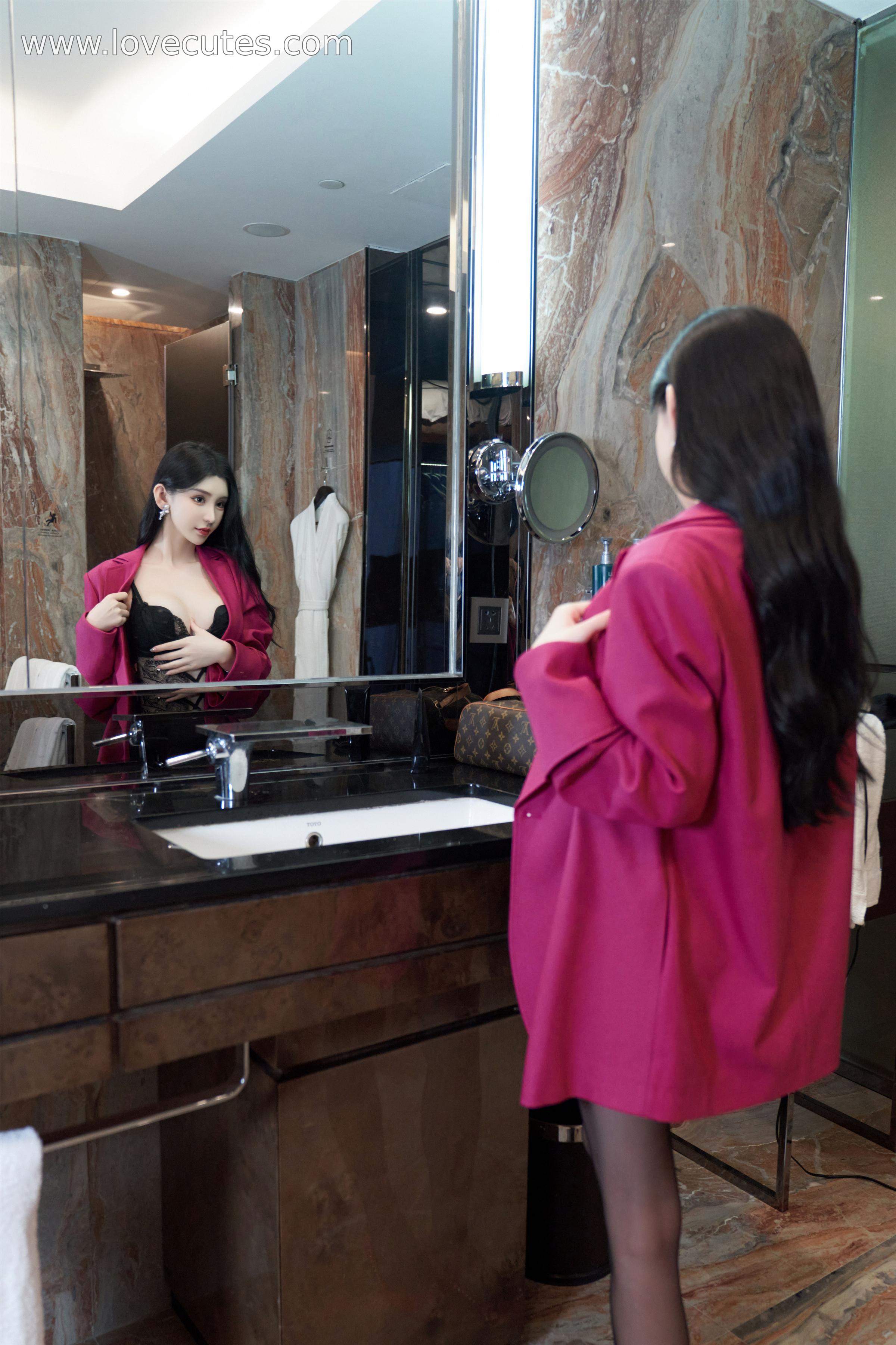 '[Ảnh] Chu Vũ Hy - Chủ đề livestream lưới đen của Xiu Ren: Tạo hình quyến rũ và đường cong cơ thể tinh tế trước ống kính 109P'