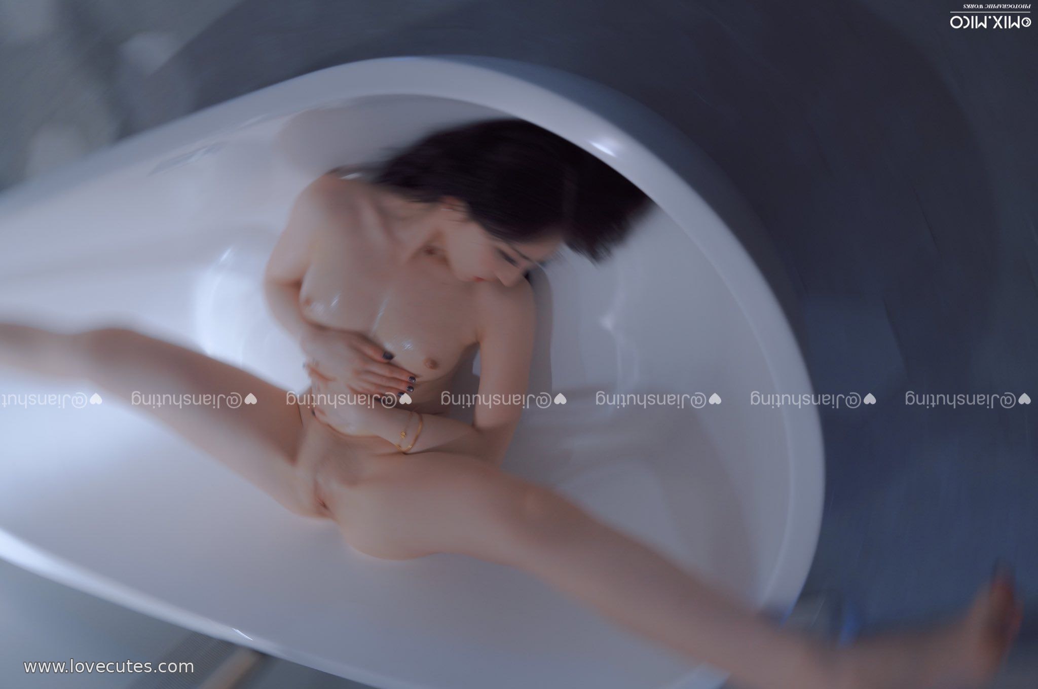 モデル] 姜舒婷 - 白く美しい姿のテーマ：カメラの前での高い美しさを持つ二人のプライベート、雰囲気と体型の曲線を重視した77P24V