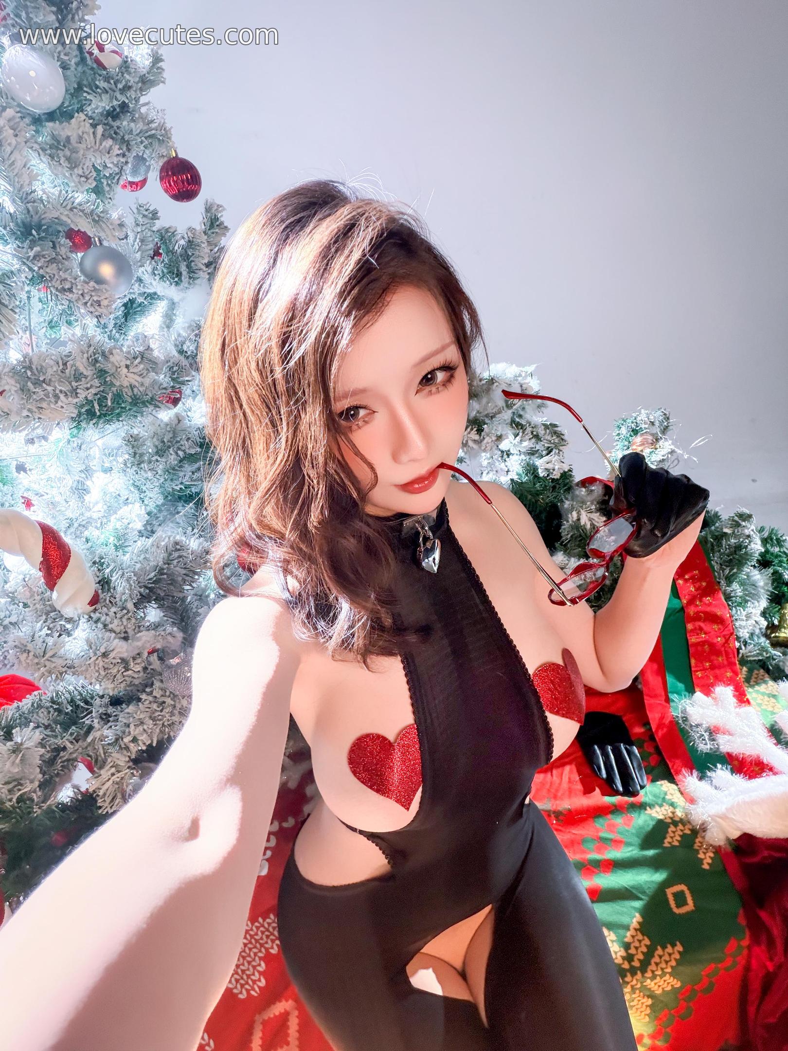 【コスプレ】星之迟迟 Hoshilily - 2025クリスマス・再登場のハート泥棒：ホリデー系オリジナルスタイル 甘辛セクシーとキュートな雰囲気共存 72P