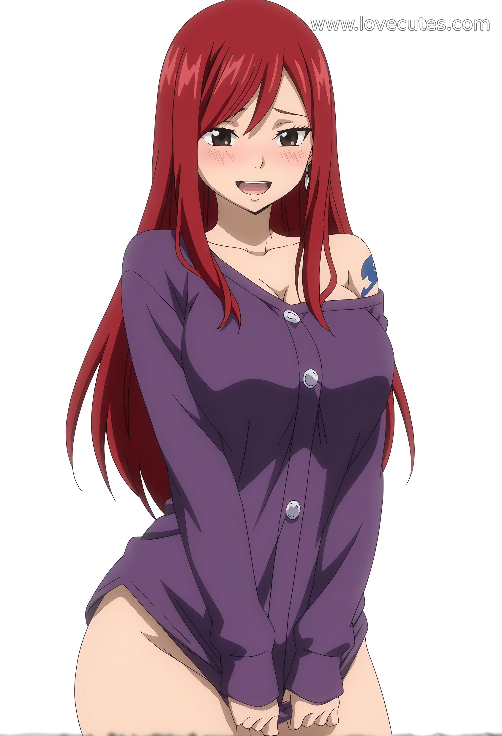 AI生成動漫女孩 - 艾露莎：妖精的尾巴 白皙肌膚 迷人微笑下的完美曲線 39P