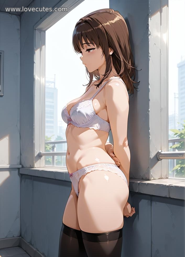 AI生成アニメ少女 - 苇月伊织：白虎湿身少女 挑発的な眼差しと魅惑のポーズ 107P