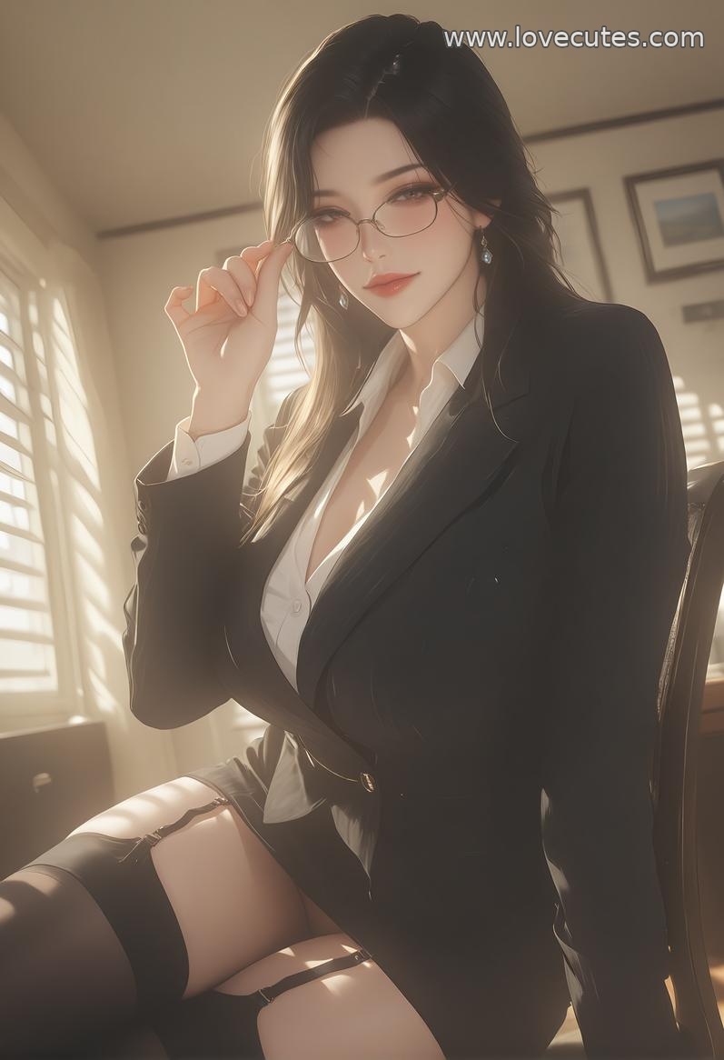 AI生成アニメ少女 - 轻熟風秘書：職場美女の魅惑的なポーズで美胸と完璧な曲線を披露 138P