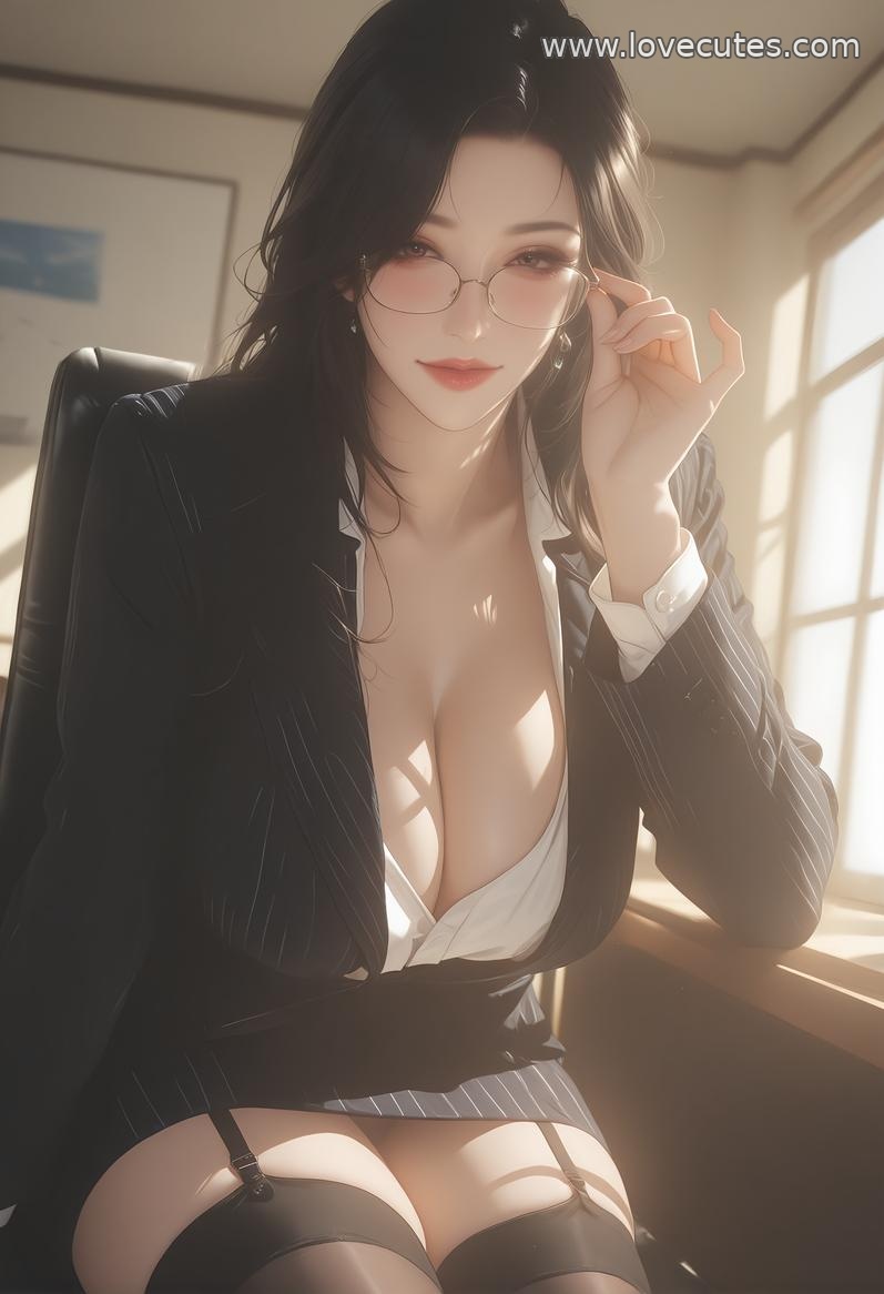 AI生成アニメ少女 - 轻熟風秘書：職場美女の魅惑的なポーズで美胸と完璧な曲線を披露 138P