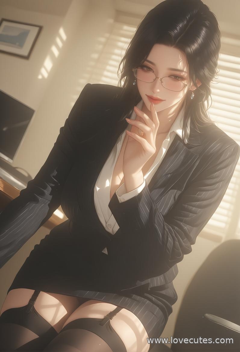 AI生成アニメ少女 - 轻熟風秘書：職場美女の魅惑的なポーズで美胸と完璧な曲線を披露 138P