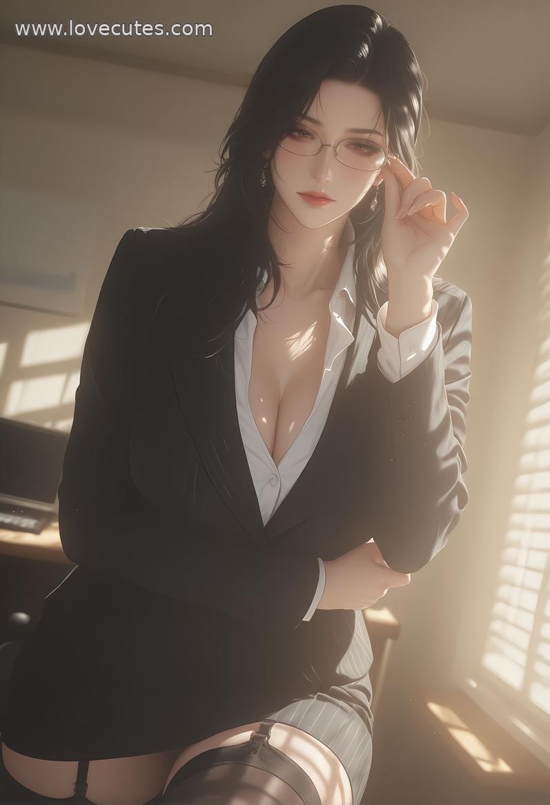 Cô Gái Anime Tạo Ra Bằng AI - 轻熟风秘书: Vẻ Đẹp Nữ Công Sở Với Dáng Vóc Quyến Rũ 138P
