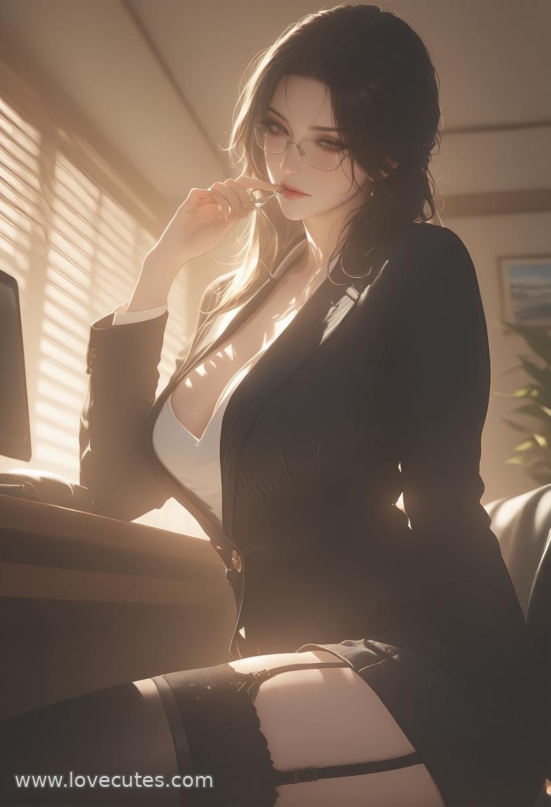 Cô Gái Anime Tạo Ra Bằng AI - 轻熟风秘书: Vẻ Đẹp Nữ Công Sở Với Dáng Vóc Quyến Rũ 138P