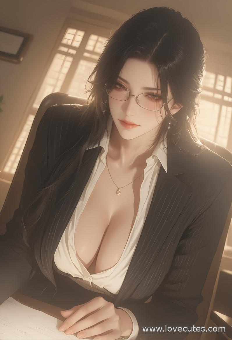 Cô Gái Anime Tạo Ra Bằng AI - 轻熟风秘书: Vẻ Đẹp Nữ Công Sở Với Dáng Vóc Quyến Rũ 138P
