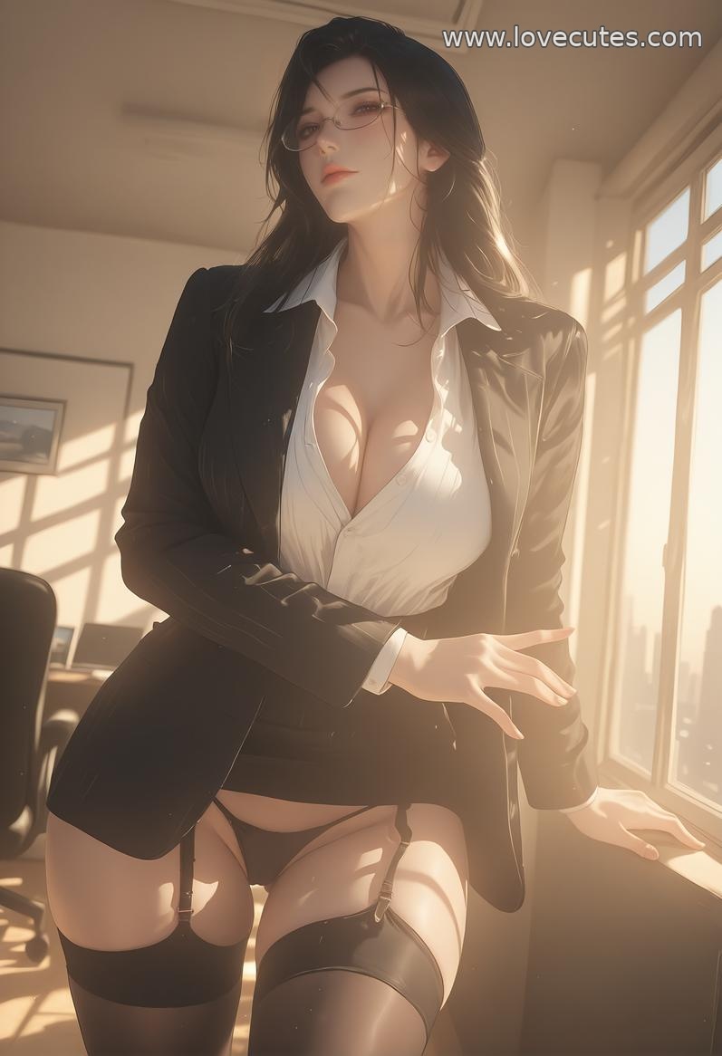 AI生成アニメ少女 - 轻熟風秘書：職場美女の魅惑的なポーズで美胸と完璧な曲線を披露 138P
