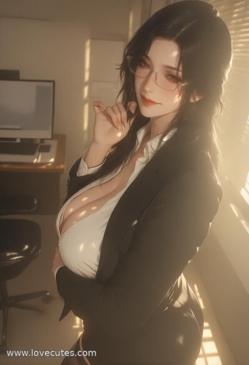 AI生成アニメ少女 - 轻熟風秘書：職場美女の魅惑的なポーズで美胸と完璧な曲線を披露 138P