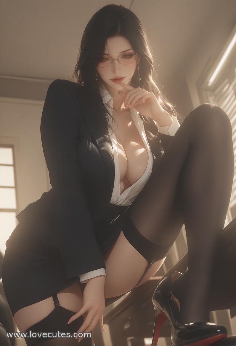 AI生成アニメ少女 - 轻熟風秘書：職場美女の魅惑的なポーズで美胸と完璧な曲線を披露 138P