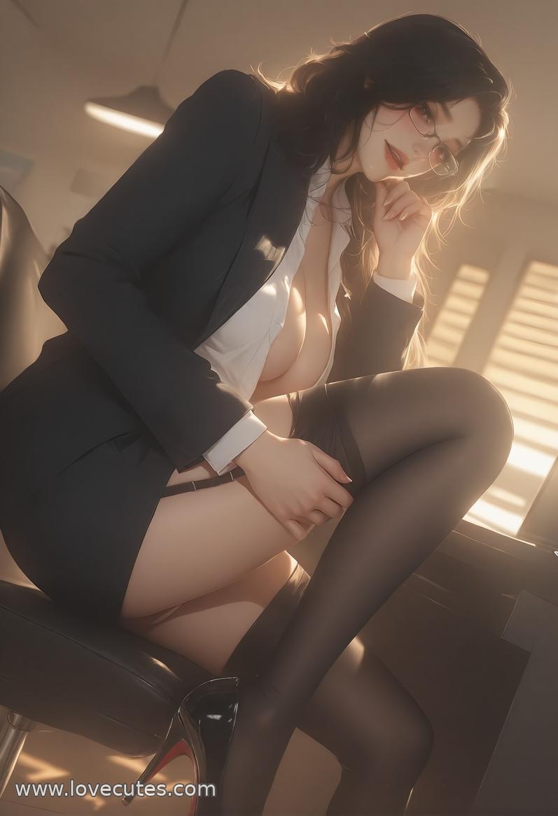 AI生成アニメ少女 - 轻熟風秘書：職場美女の魅惑的なポーズで美胸と完璧な曲線を披露 138P