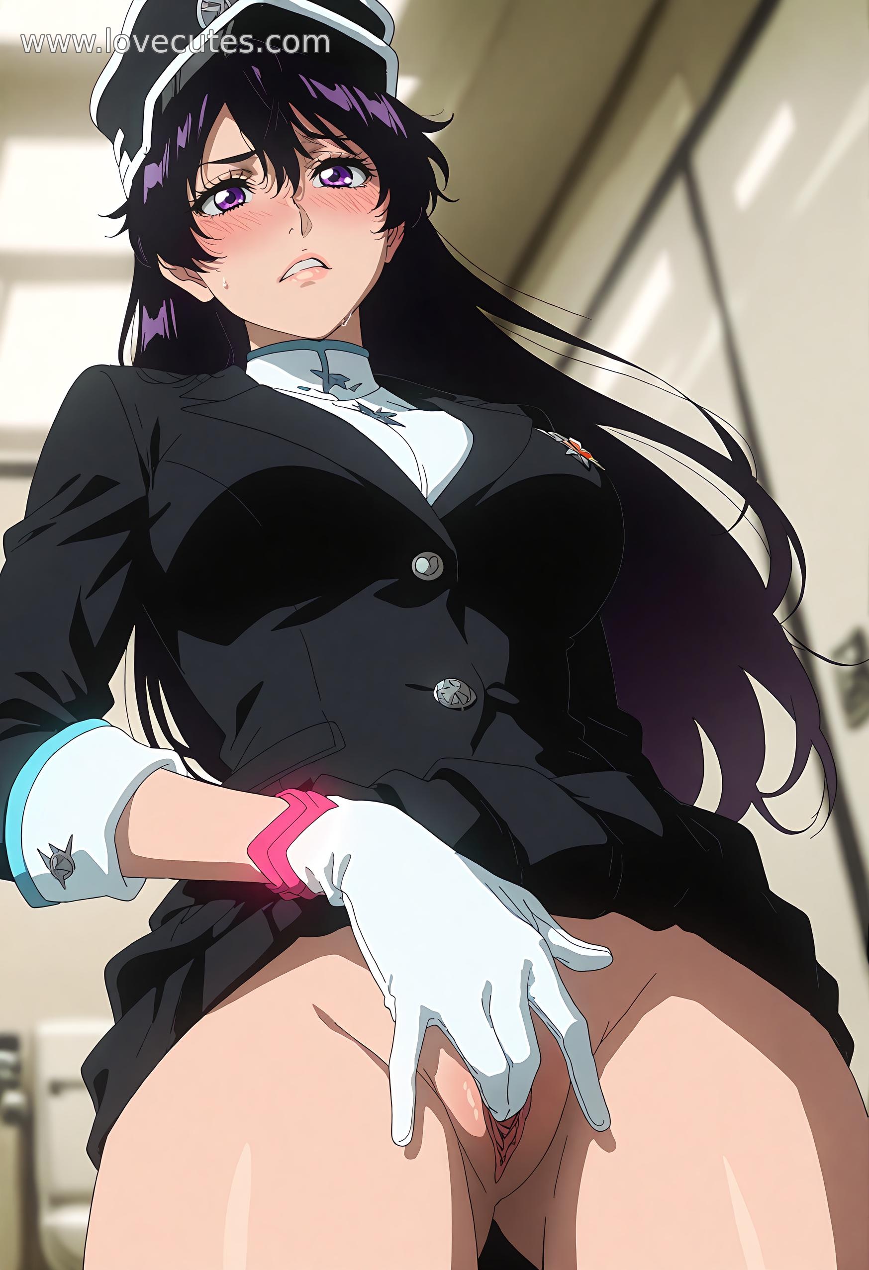AI Generated Anime Girl - 邦比爱塔: Sexy Temptation in Student Outfit by the Golden-Haired Death God, 63P