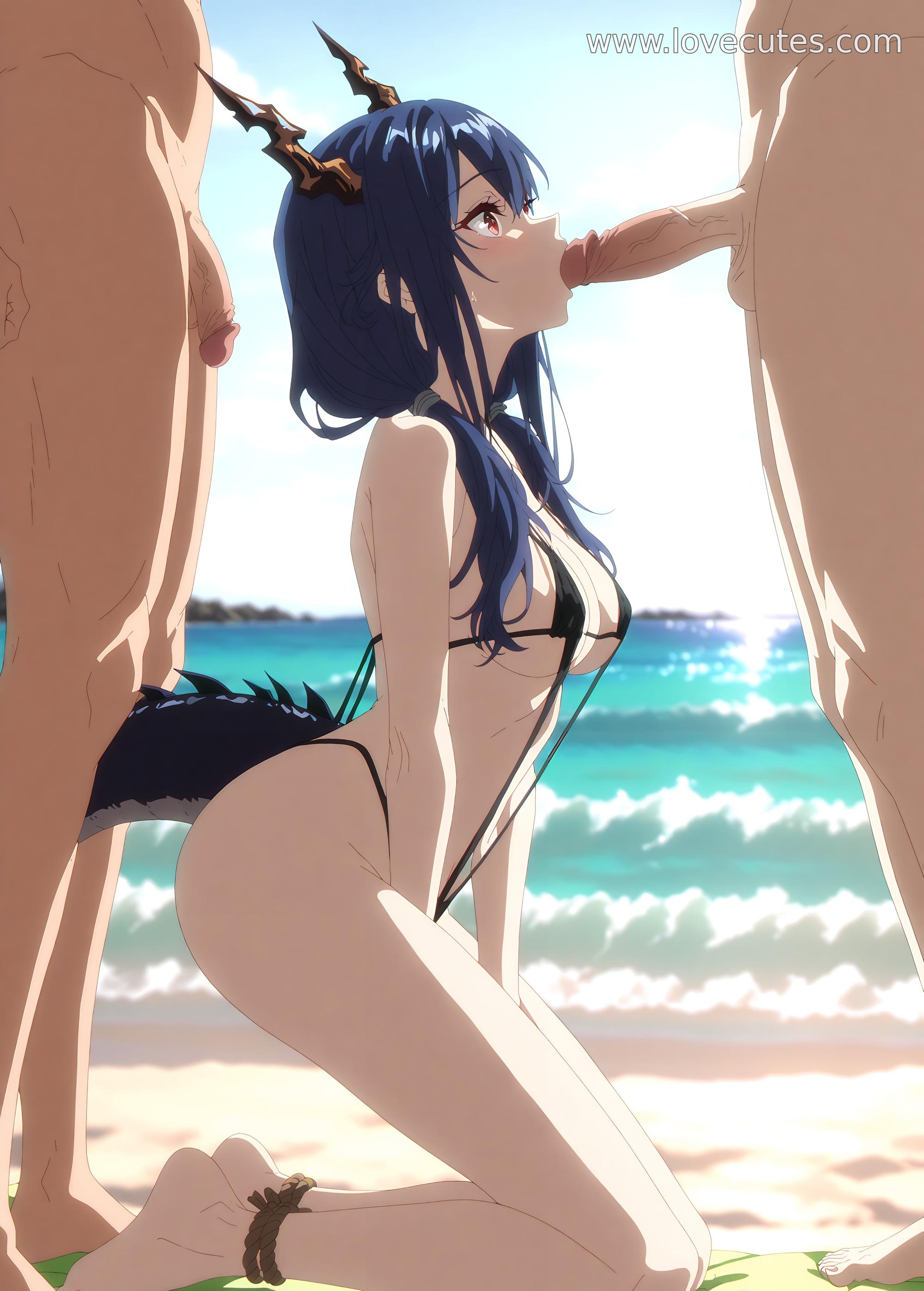 「AI生成アニメ少女 - 陈：明日方舟赤霄干员 湿身白虎の魅惑的ポーズ 77P」