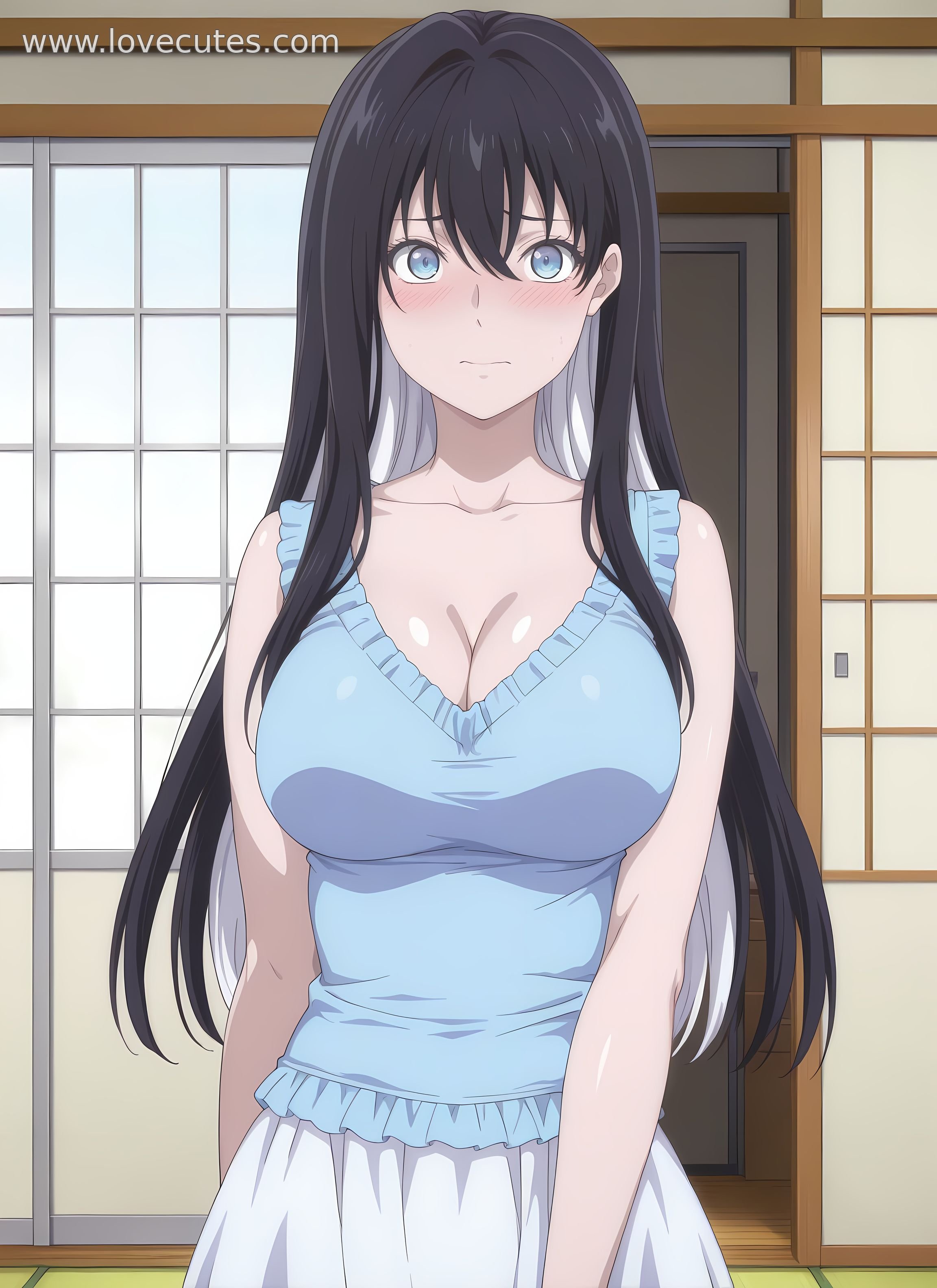 AI生成アニメ少女 - 雪女：虚構推理白虎少女 湿身下の魅惑的ポーズ 110P