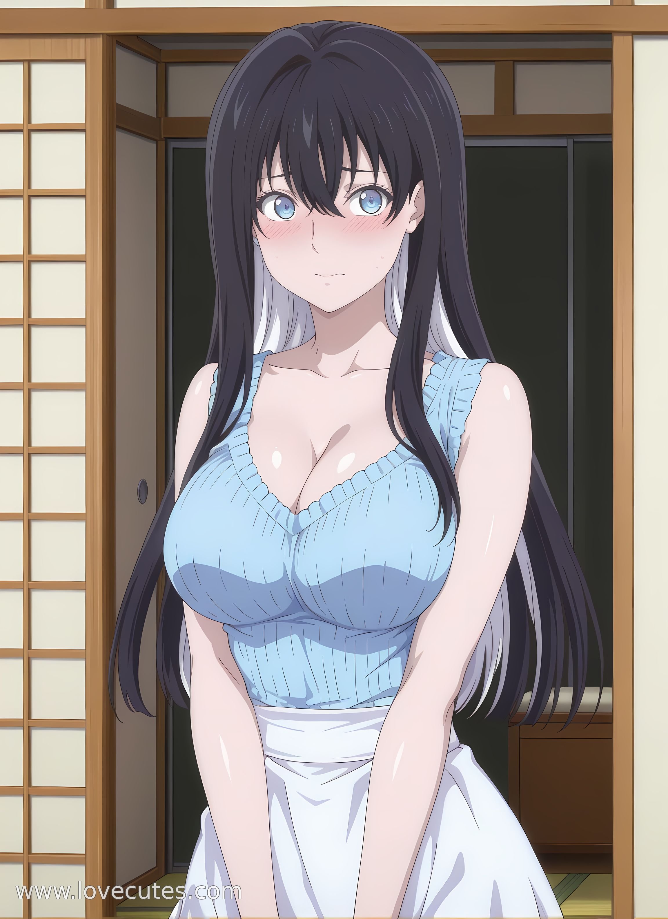 AI生成アニメ少女 - 雪女：虚構推理白虎少女 湿身下の魅惑的ポーズ 110P