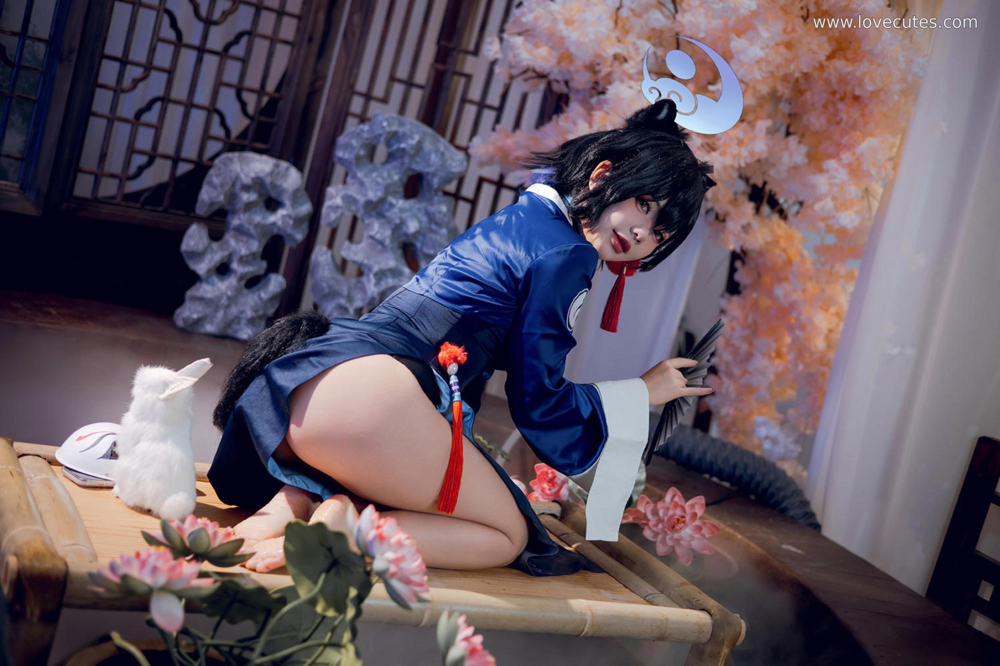 「[コスプレ] これはクマの子？ - 漆原輝夜：国風チャイナドレス＋古装の雰囲気、魅惑的な眼差しとポーズ、ディテールと質感が素晴らしい 55P」
