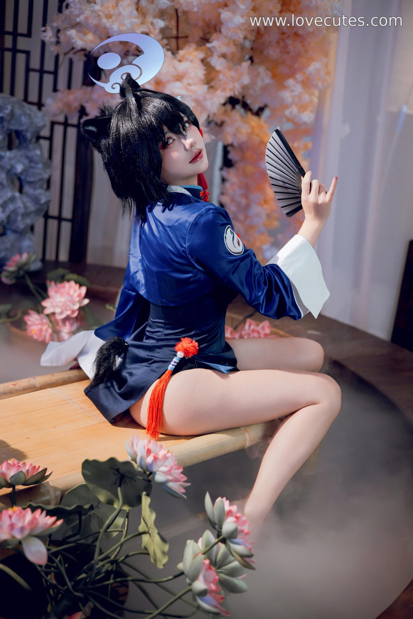 「[コスプレ] これはクマの子？ - 漆原輝夜：国風チャイナドレス＋古装の雰囲気、魅惑的な眼差しとポーズ、ディテールと質感が素晴らしい 55P」