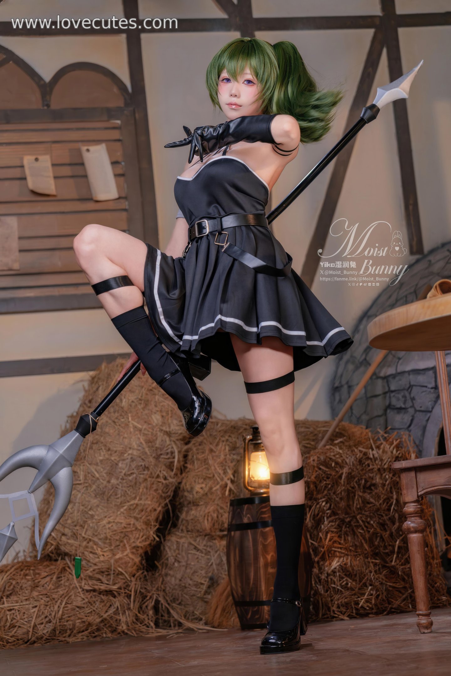 【Cosplay】黏黏團子兔 - 葬送的芙莉蓮·尤貝爾 暗黑系氣質拉滿 造型還原+氛圍感鏡頭 表情與姿態到位 113P+3V