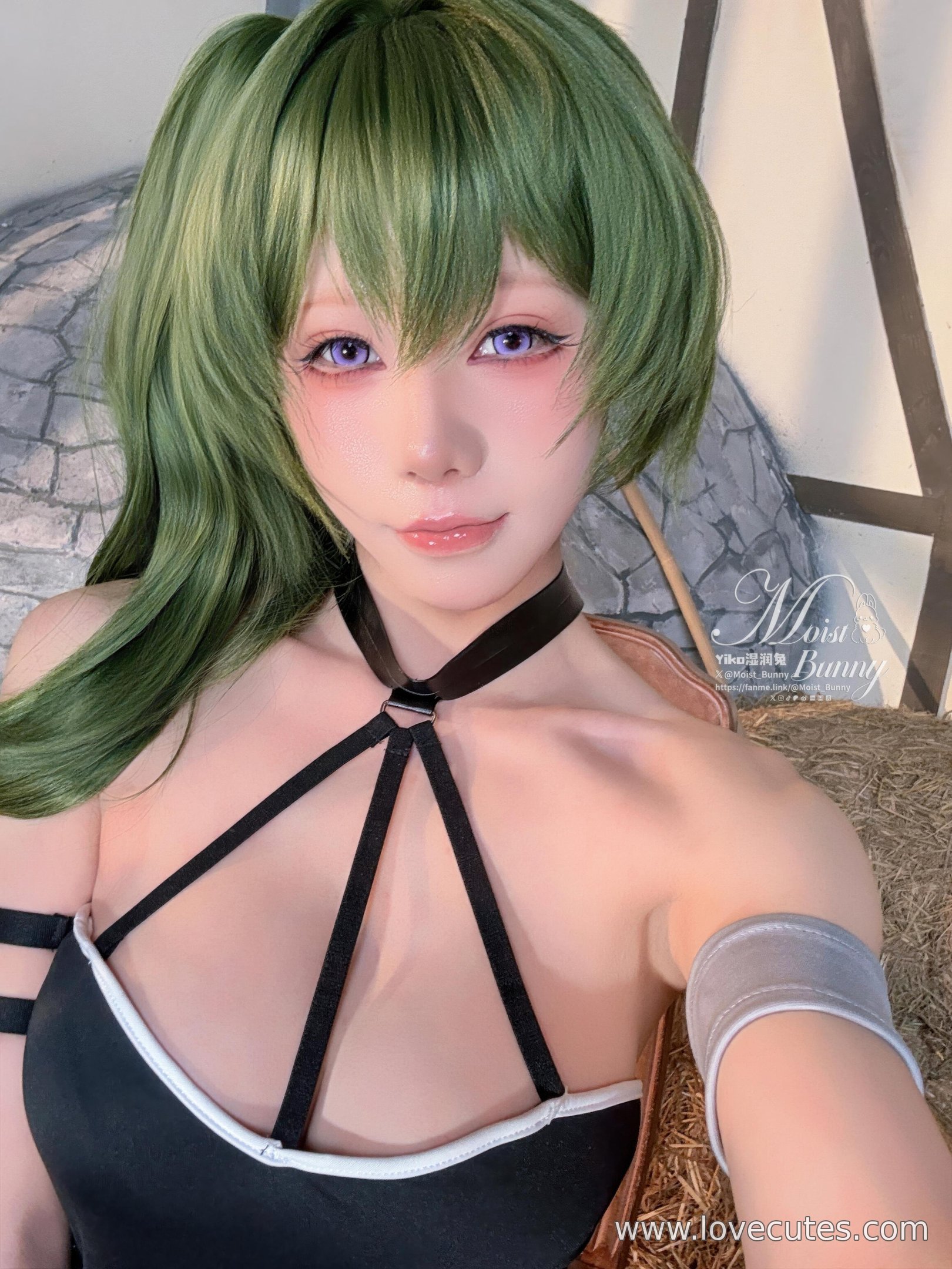【Cosplay】黏黏團子兔 - 葬送的芙莉蓮·尤貝爾 暗黑系氣質拉滿 造型還原+氛圍感鏡頭 表情與姿態到位 113P+3V