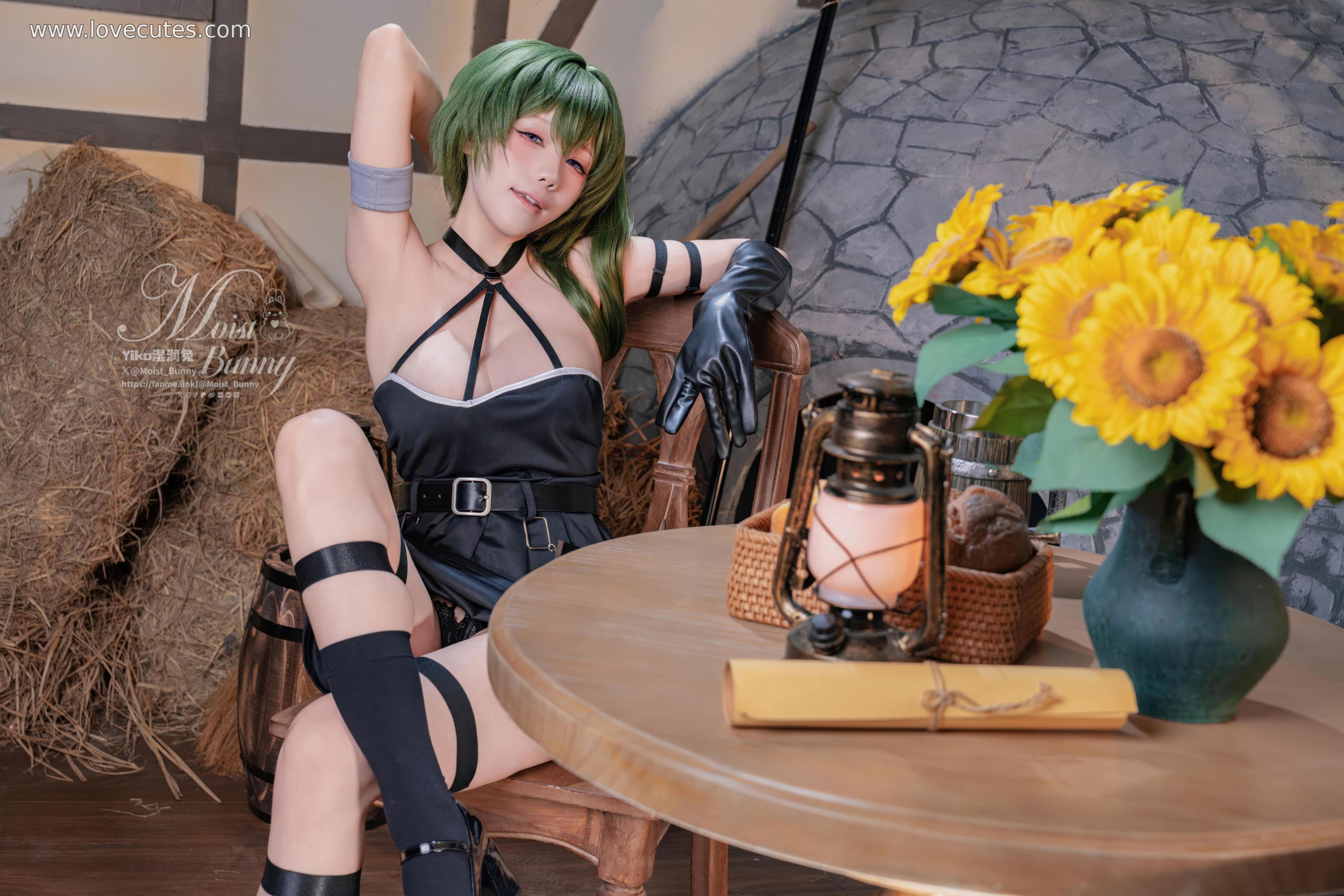 【Cosplay】黏黏團子兔 - 葬送的芙莉蓮·尤貝爾 暗黑系氣質拉滿 造型還原+氛圍感鏡頭 表情與姿態到位 113P+3V