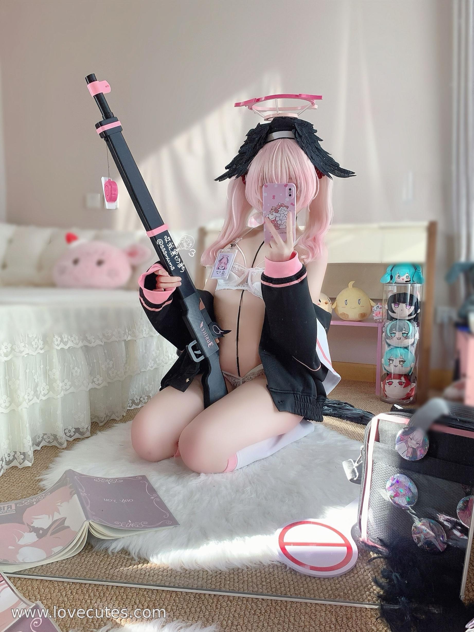 cosplay] 哎我黑切呐 - 下江小春：蔚藍檔案角色制服造型還原 校園JK風格與人物氣質呈現 簡潔場景突出角色氛圍與神態 含46P3V
