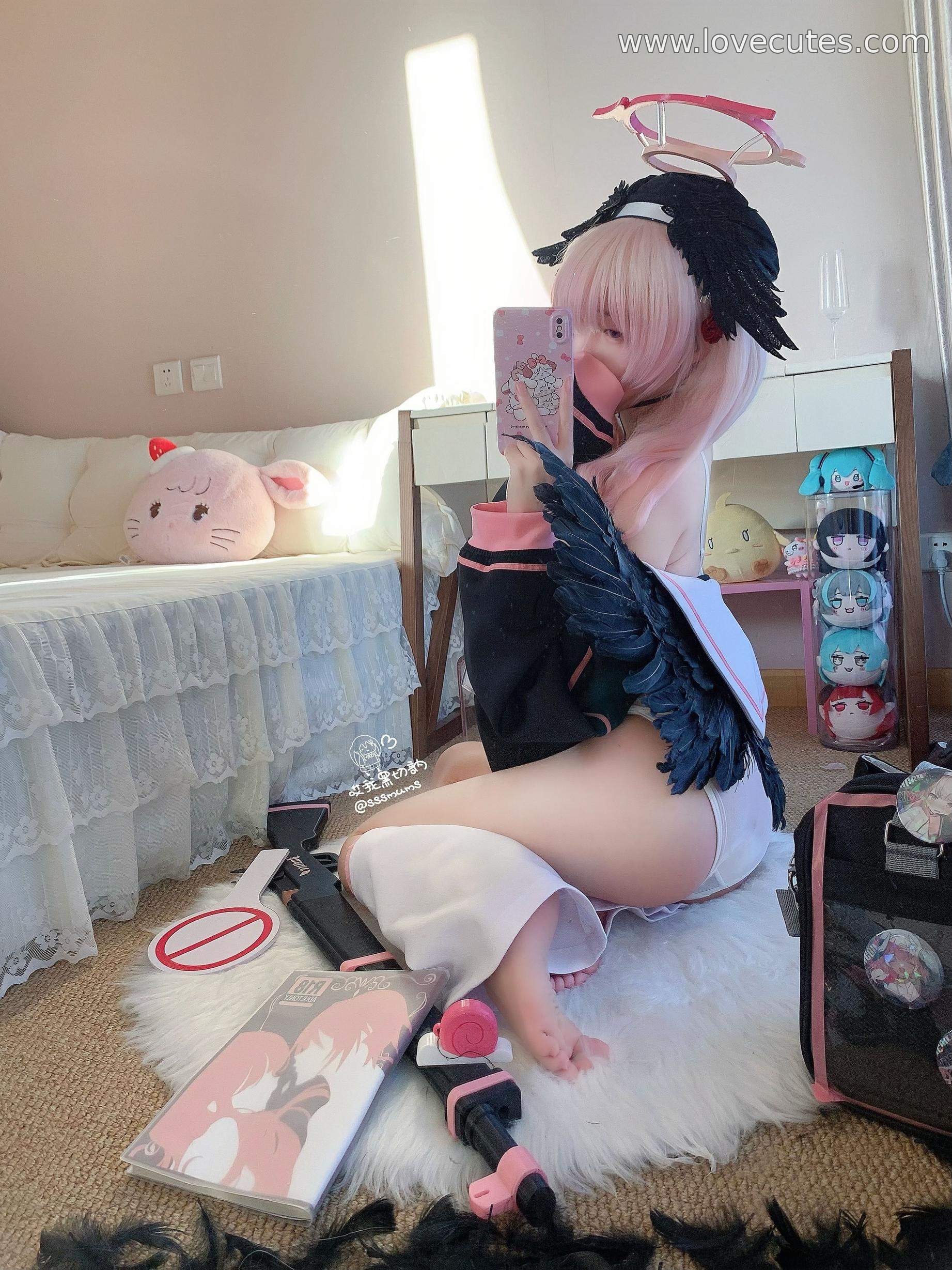 cosplay] 哎我黑切呐 - 下江小春：蔚藍檔案角色制服造型還原 校園JK風格與人物氣質呈現 簡潔場景突出角色氛圍與神態 含46P3V