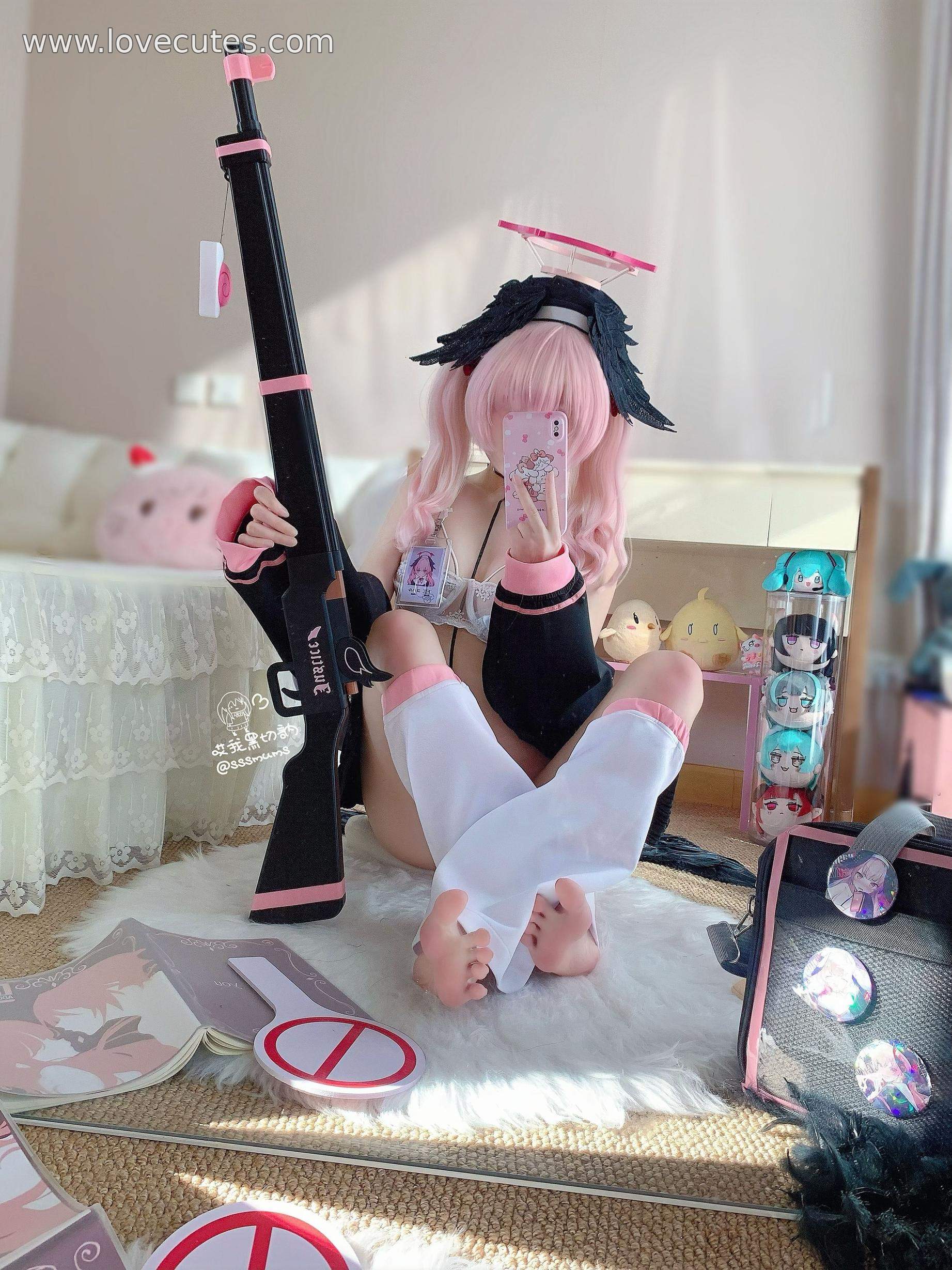 cosplay] 哎我黑切呐 - 下江小春：蔚藍檔案角色制服造型還原 校園JK風格與人物氣質呈現 簡潔場景突出角色氛圍與神態 含46P3V