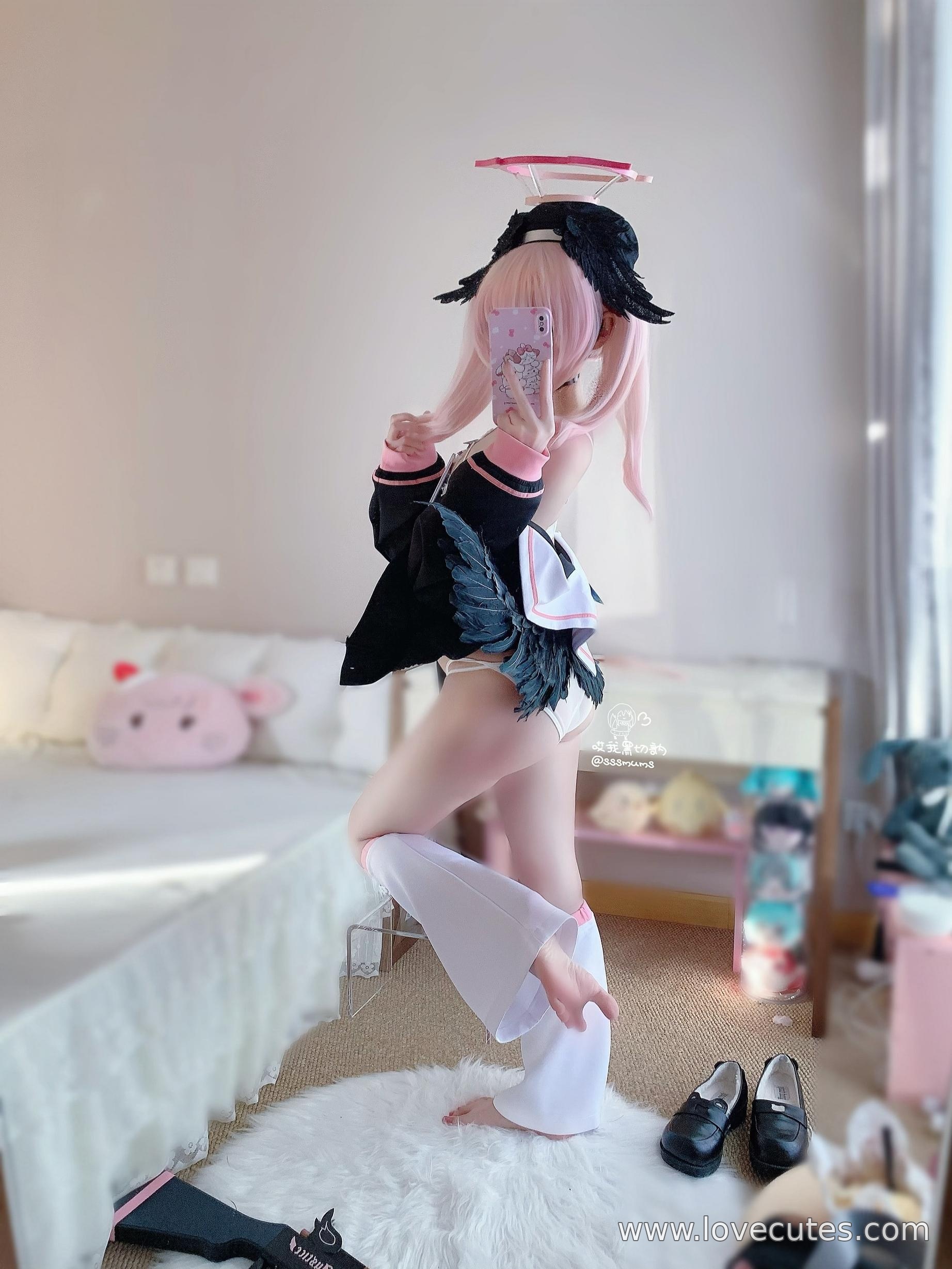 cosplay] 哎我黑切呐 - 下江小春：蔚藍檔案角色制服造型還原 校園JK風格與人物氣質呈現 簡潔場景突出角色氛圍與神態 含46P3V