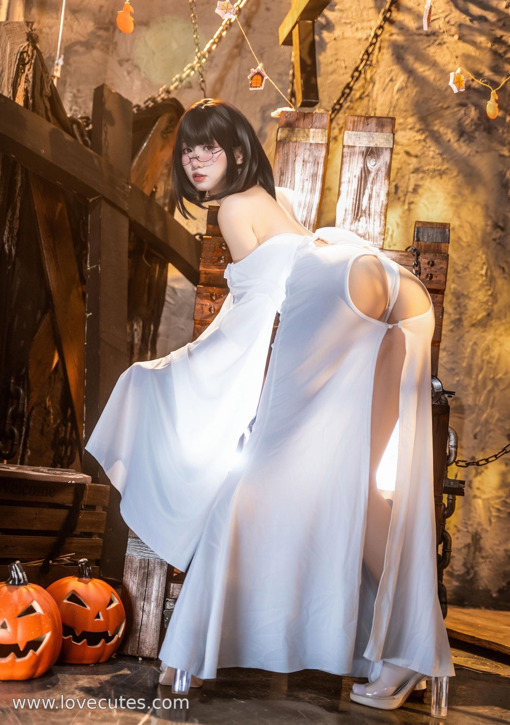 costume play] 柒柒不可爱 - 幽霊娘：神秘な雰囲気のテーマ写真 妆造とシーンが際立つ 画面感強 87P