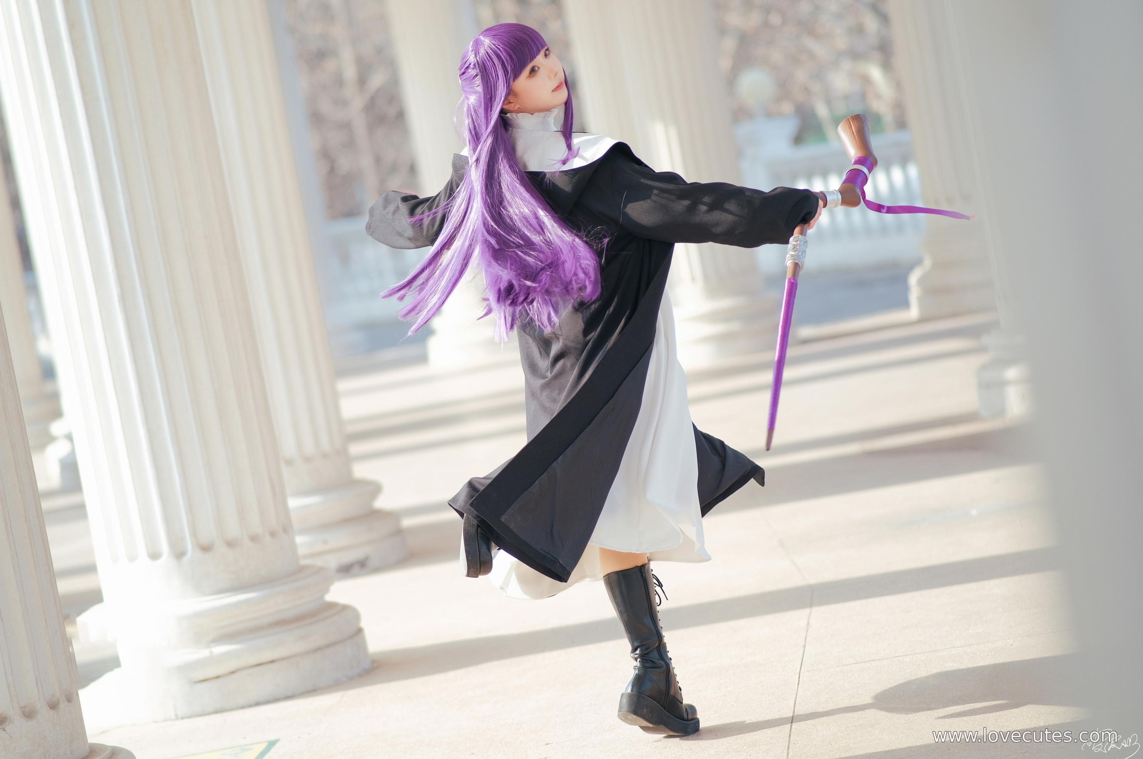 Cosplay] Pipi Nai - Filen: Reviving the Character of Filen from the Buried Frelian with Mage Costume and Serene Aura, Featuring 62 Pages of Character Expressions and Atmosphere
