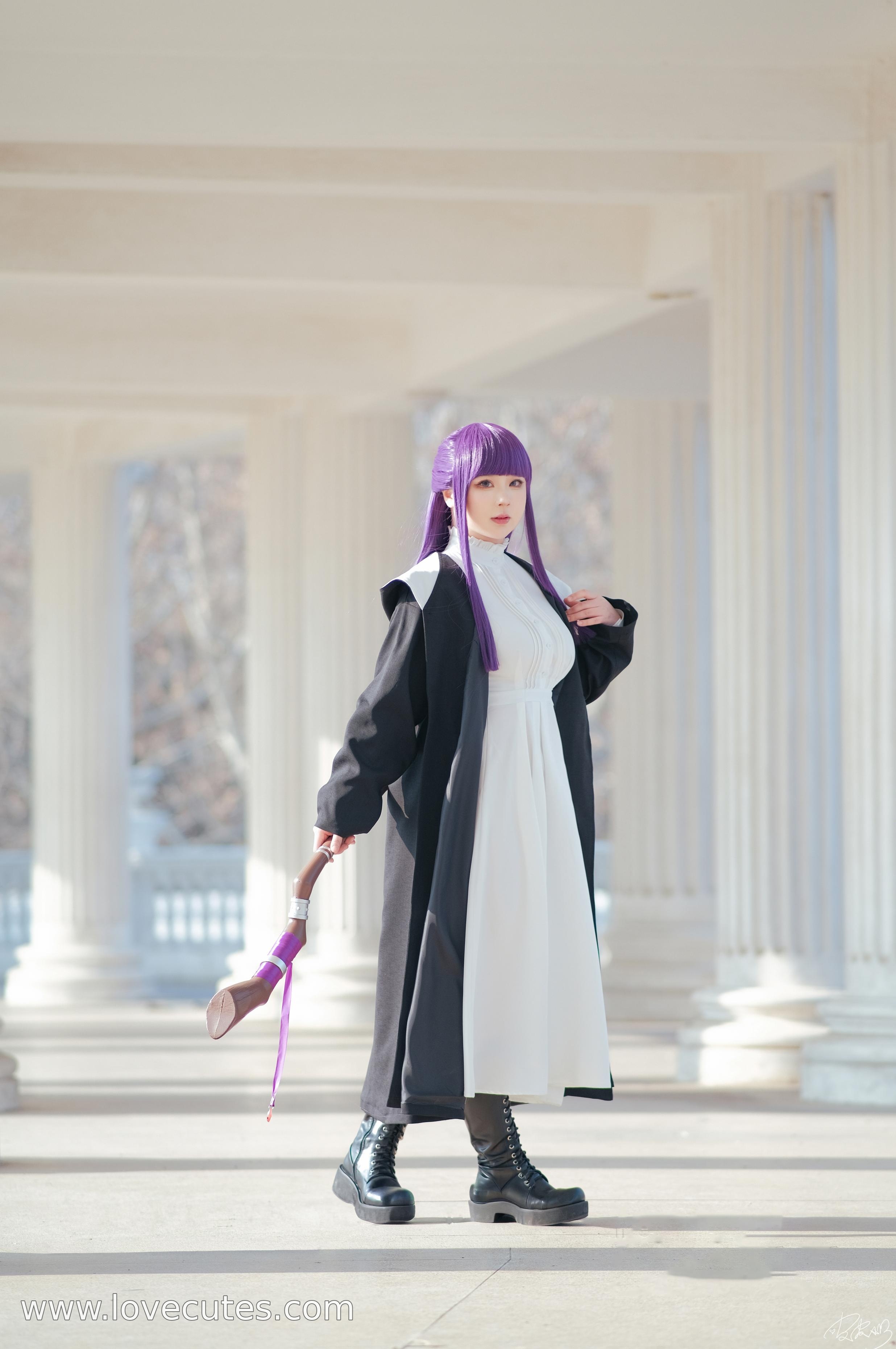 Cosplay] Pipi Nai - Filen: Reviving the Character of Filen from the Buried Frelian with Mage Costume and Serene Aura, Featuring 62 Pages of Character Expressions and Atmosphere