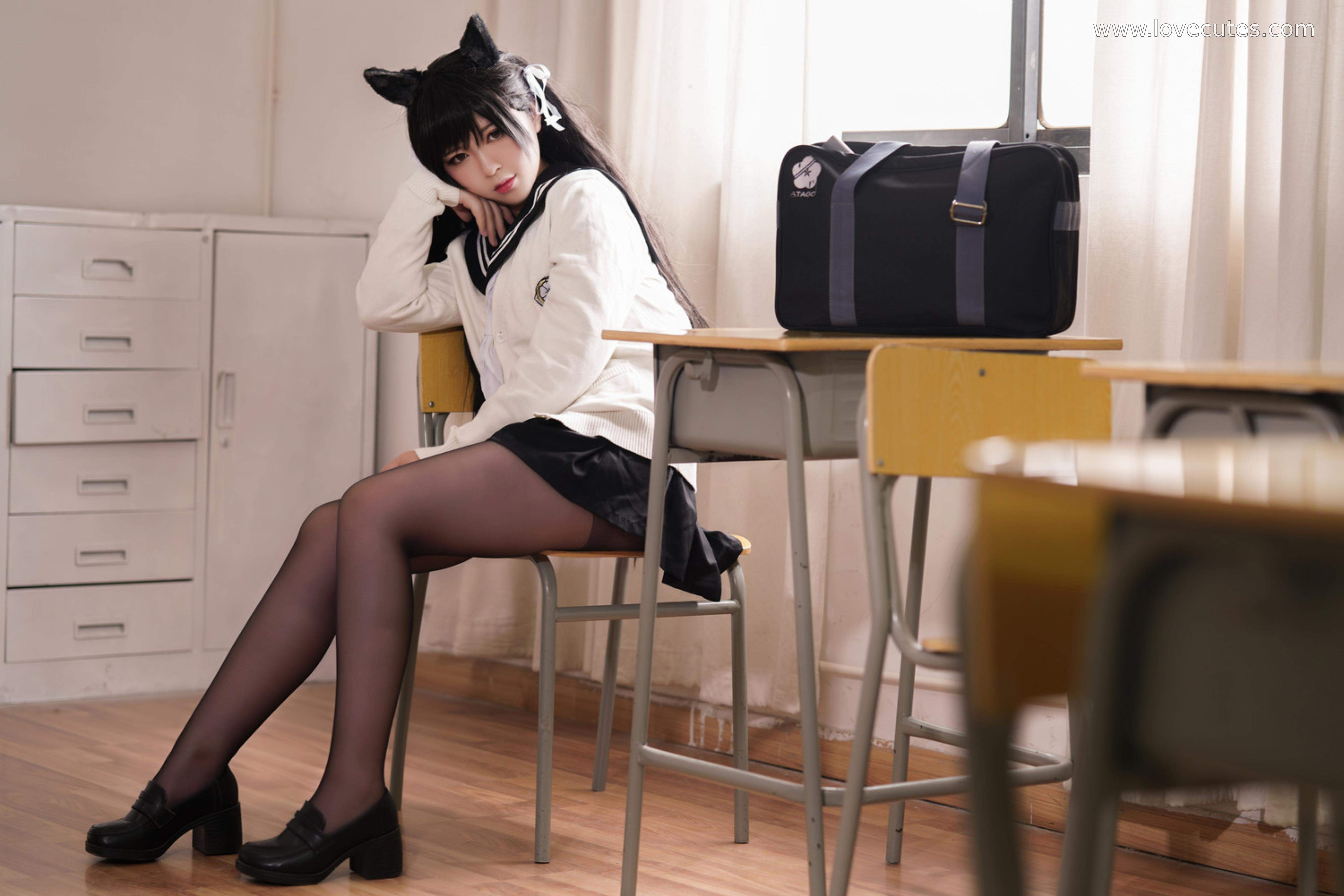 Ban Ban Zi Cosplay Atago Academy Fantasy 25P