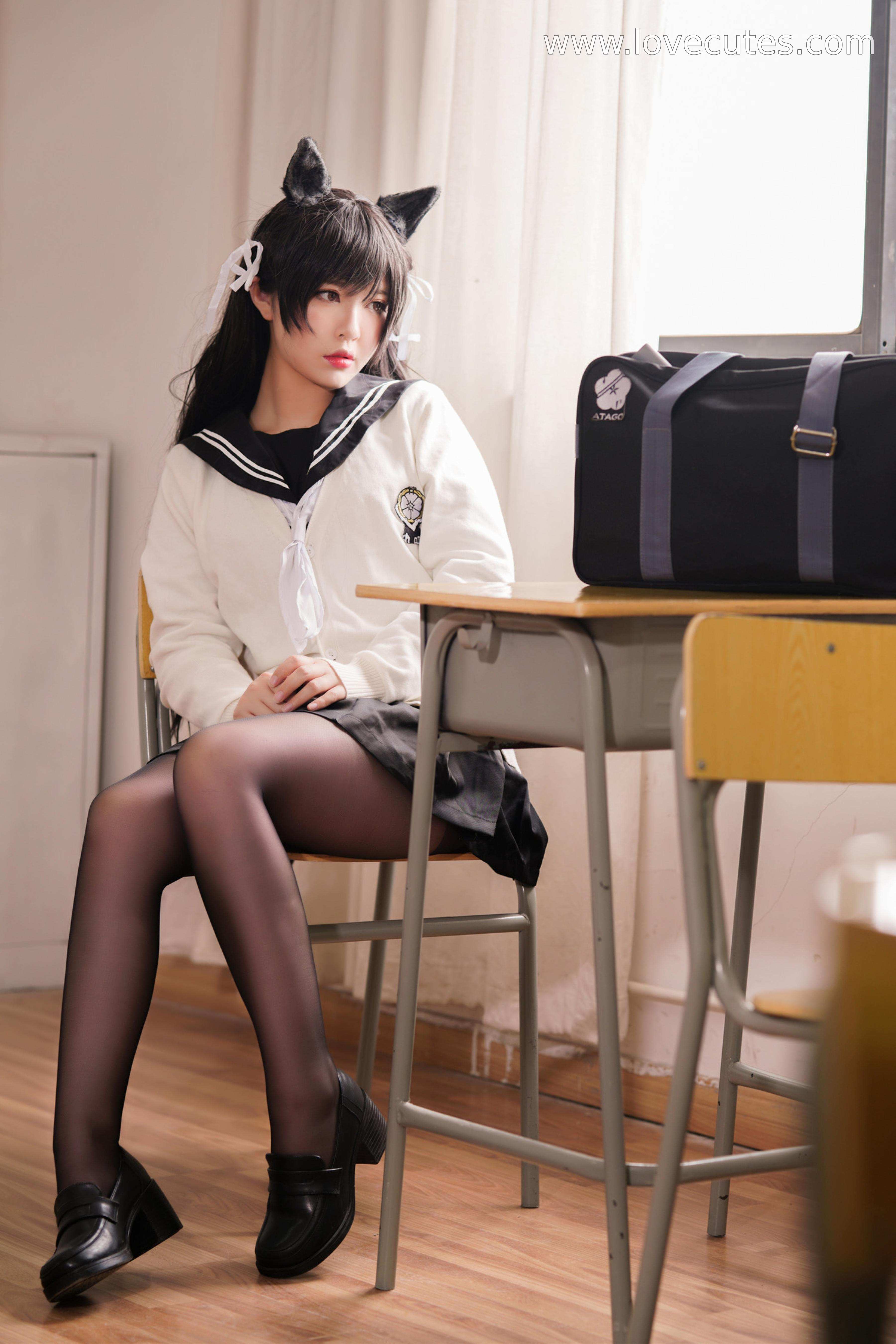 Ban Ban Zi Cosplay Atago Academy Fantasy 25P