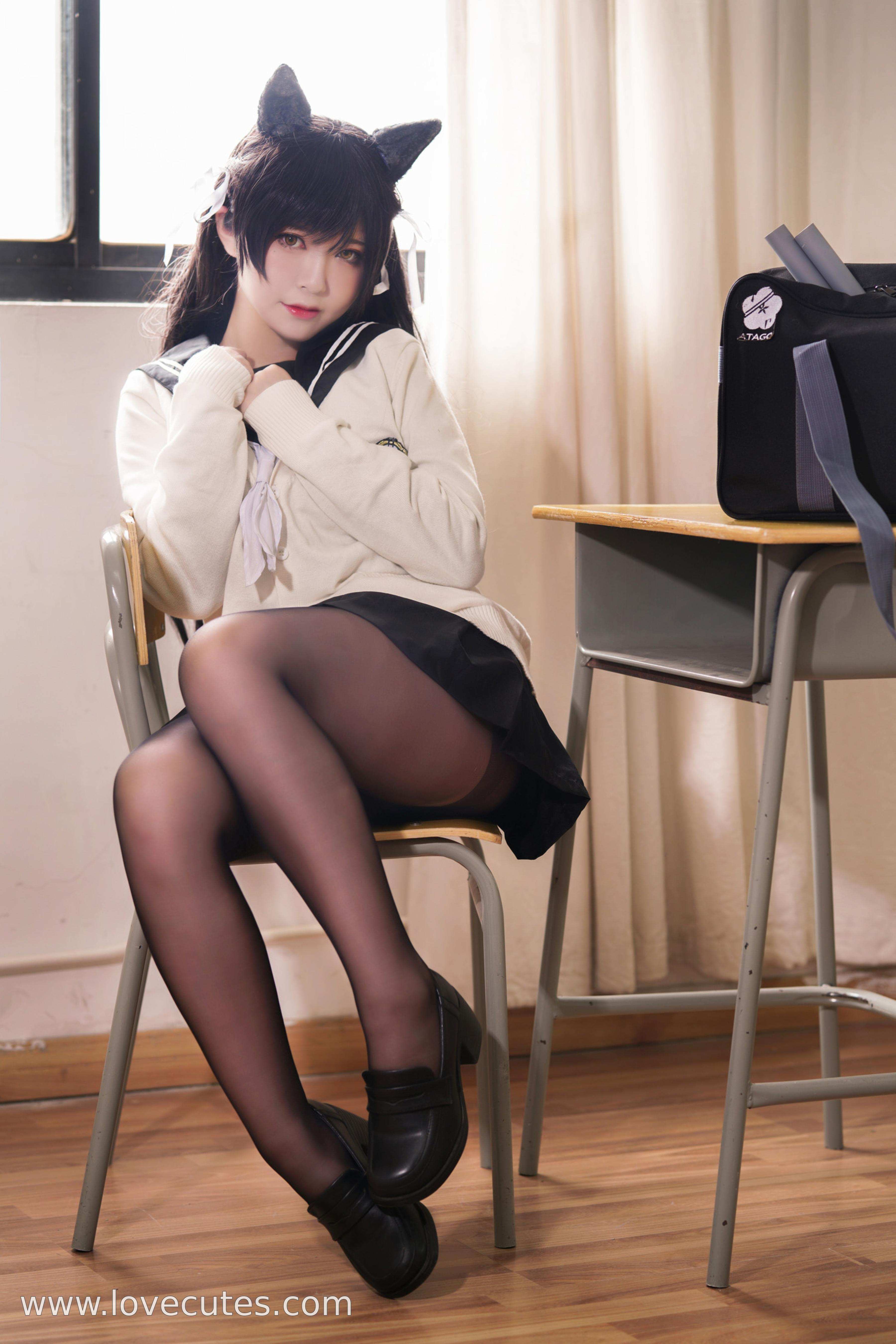Ban Ban Zi Cosplay Atago Academy Fantasy 25P