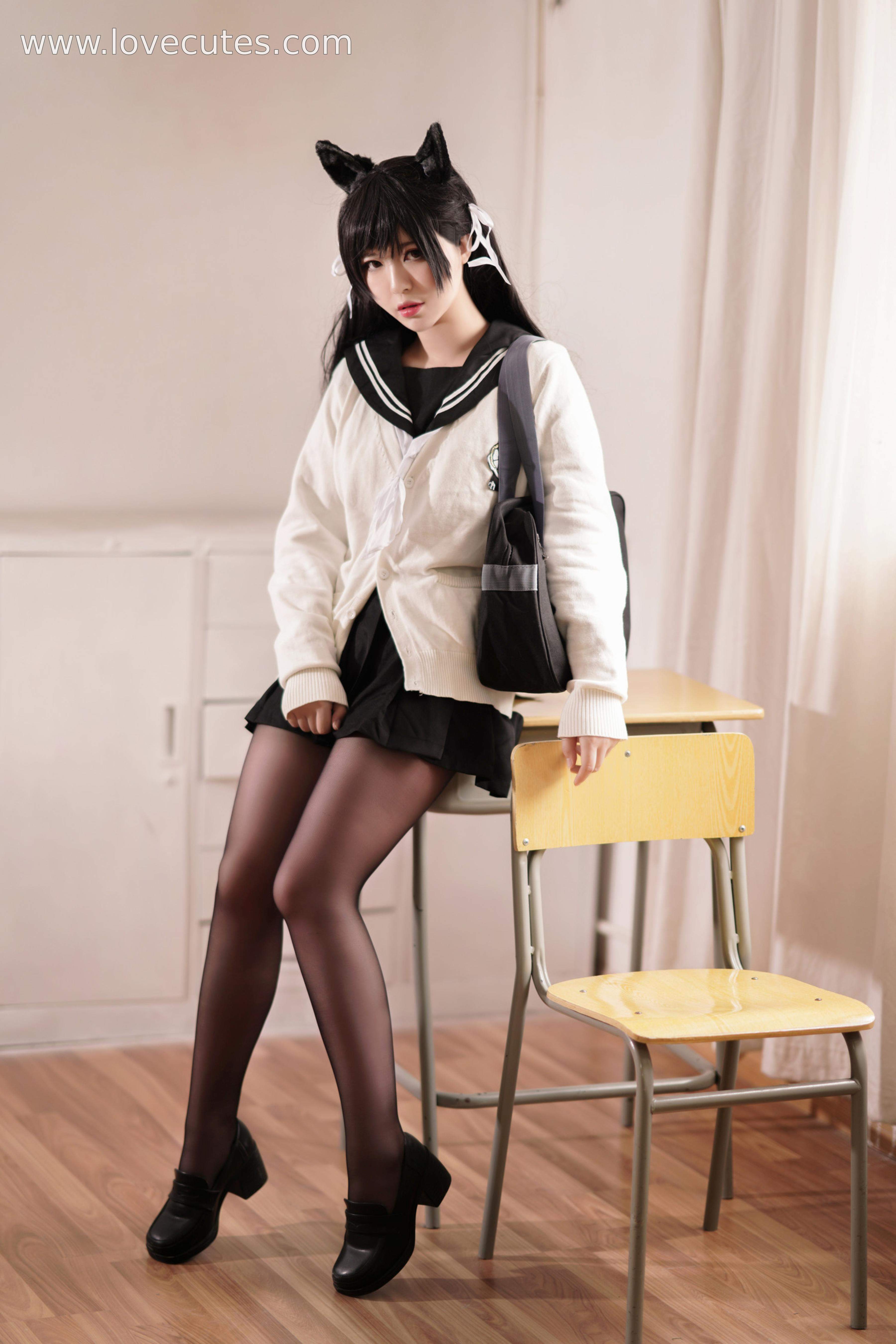 Ban Ban Zi Cosplay Atago Academy Fantasy 25P