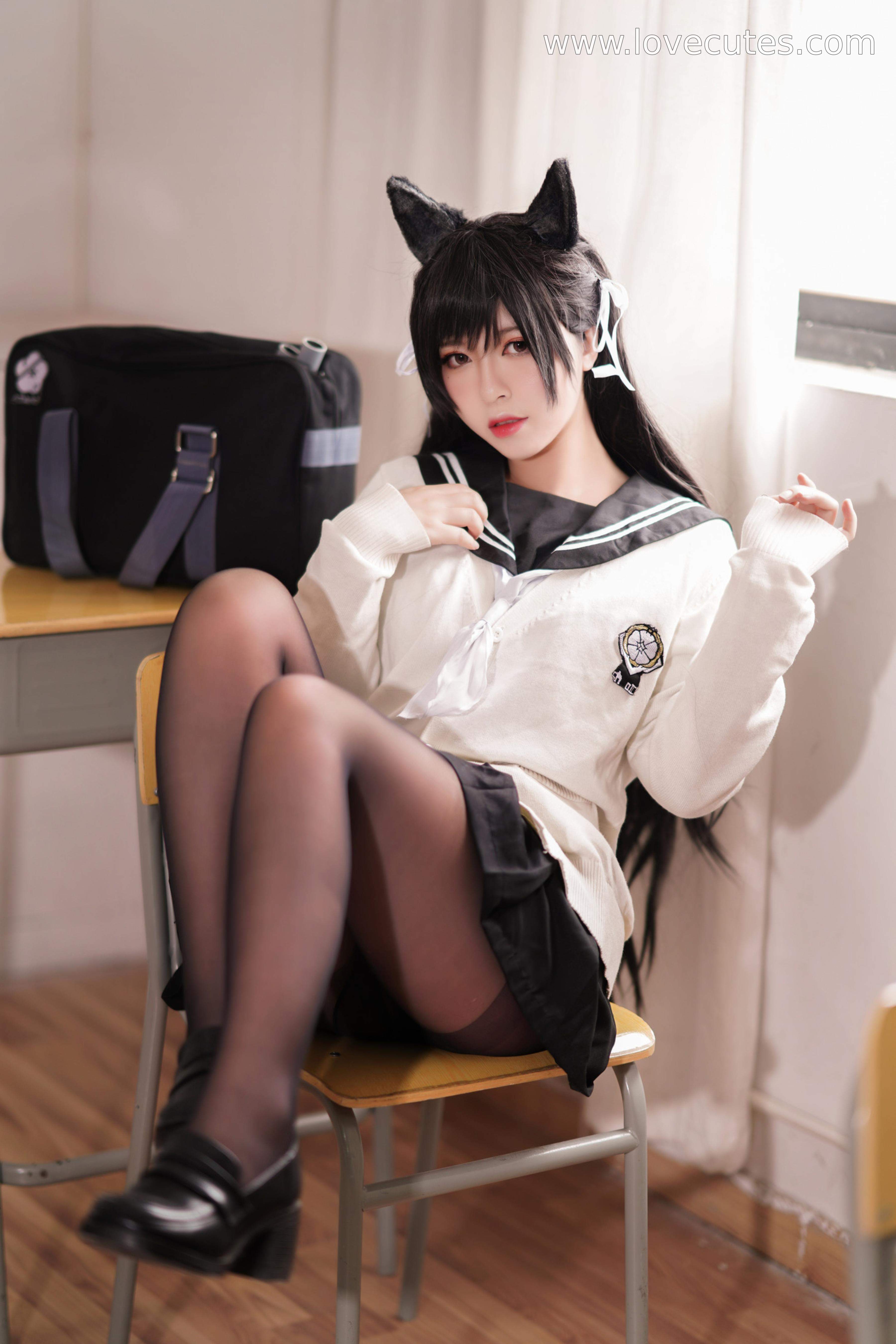Ban Ban Zi Cosplay Atago Academy Fantasy 25P