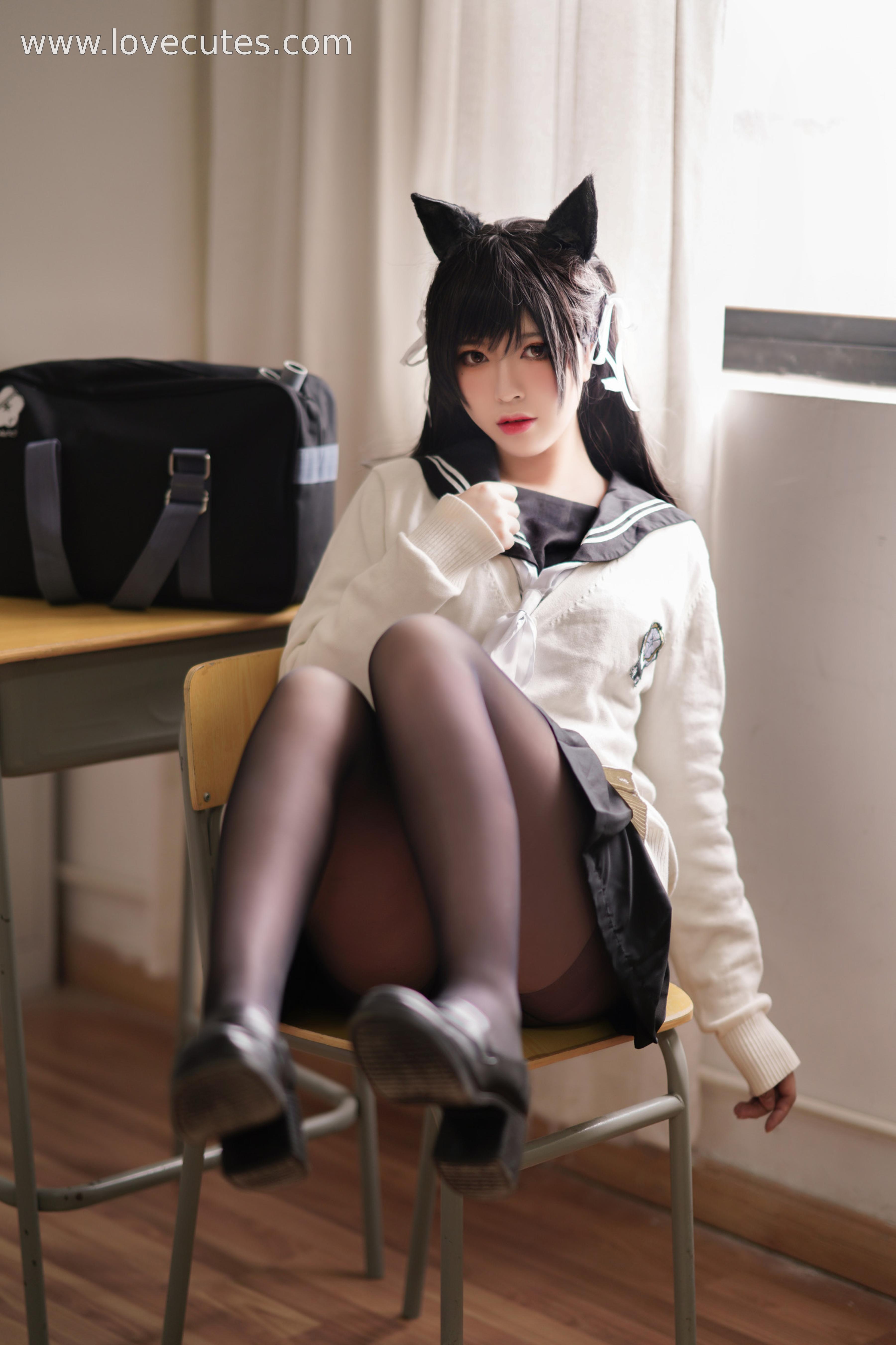 Ban Ban Zi Cosplay Atago Academy Fantasy 25P