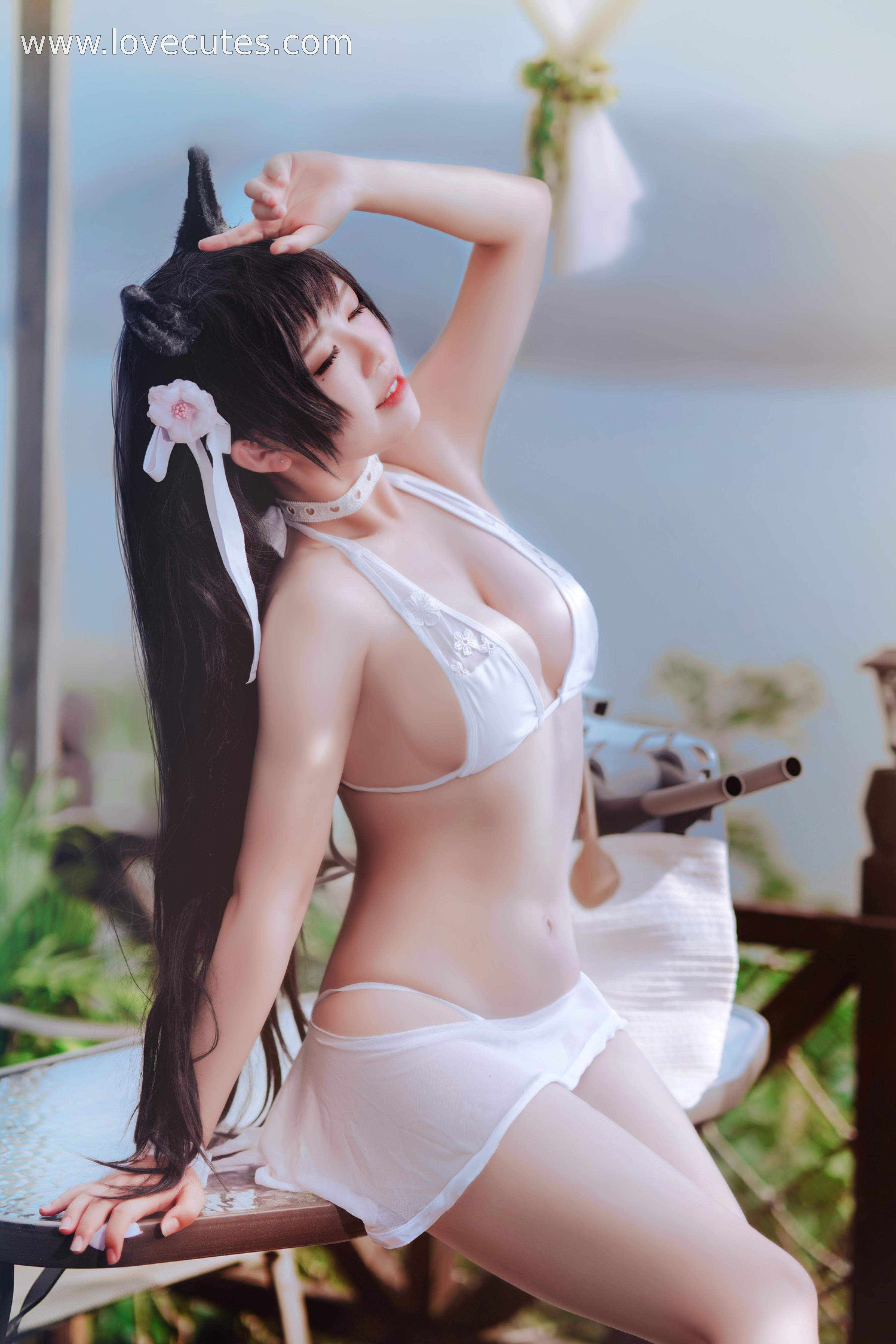 半半子 愛宕盛夏進行曲 Cosplay 27P