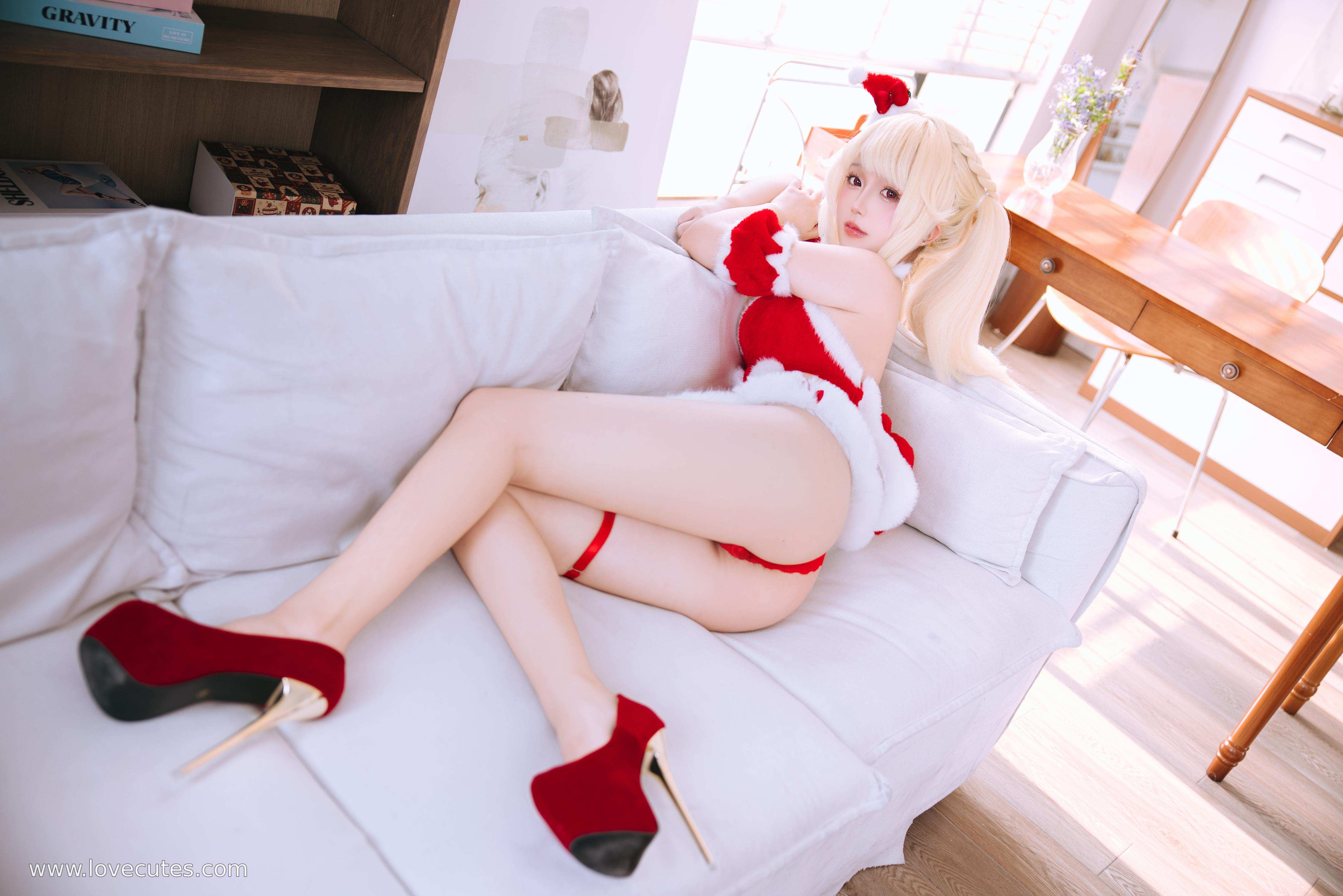 [私房] 日奈娇 - クリスマスデイ：クリスマスムード満載 ハイヒールで魅力アップ 美脚ラインが際立つ 192P5V
